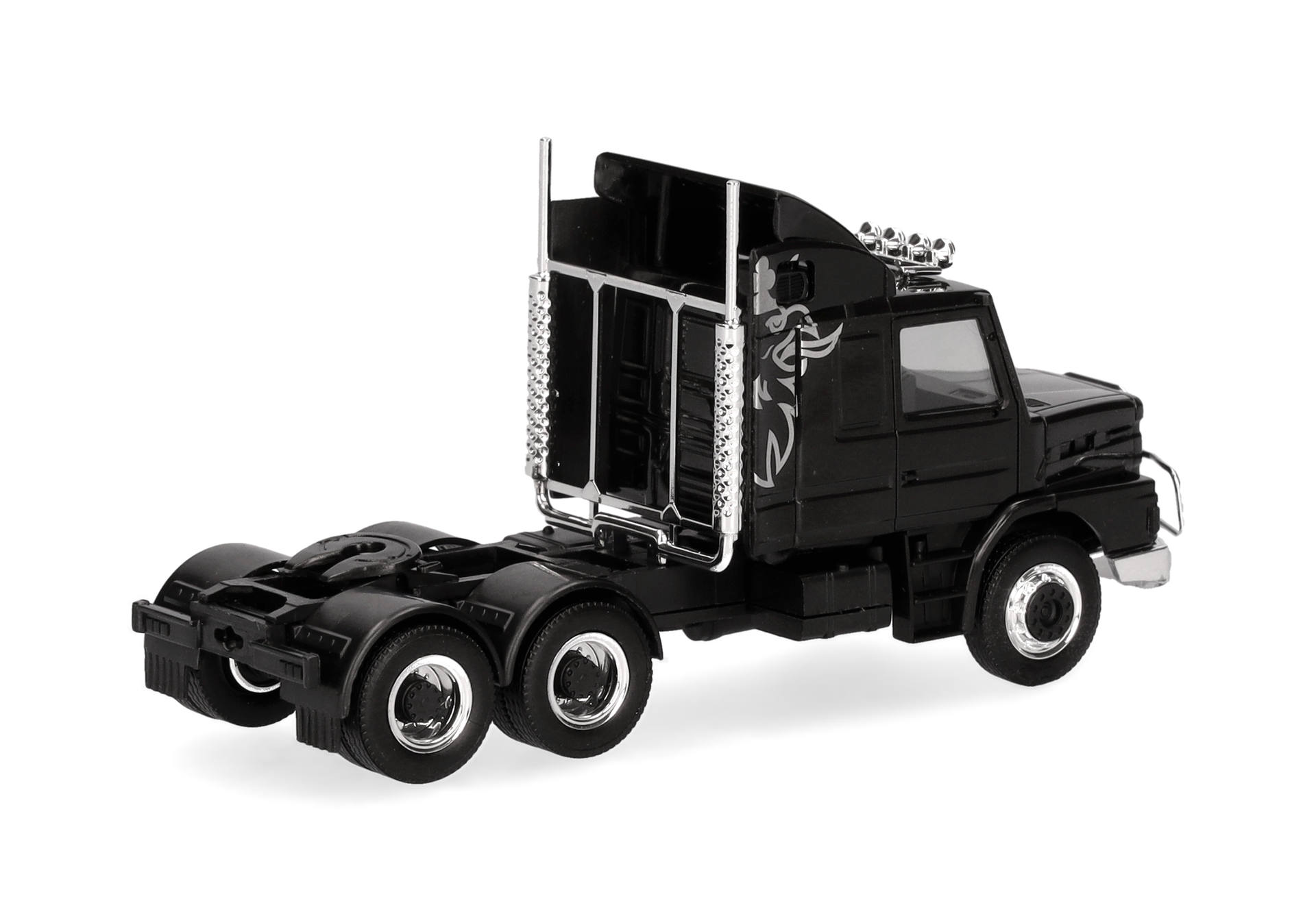 Scania Hauber 142 rigid tractor 3axles (6x4), black