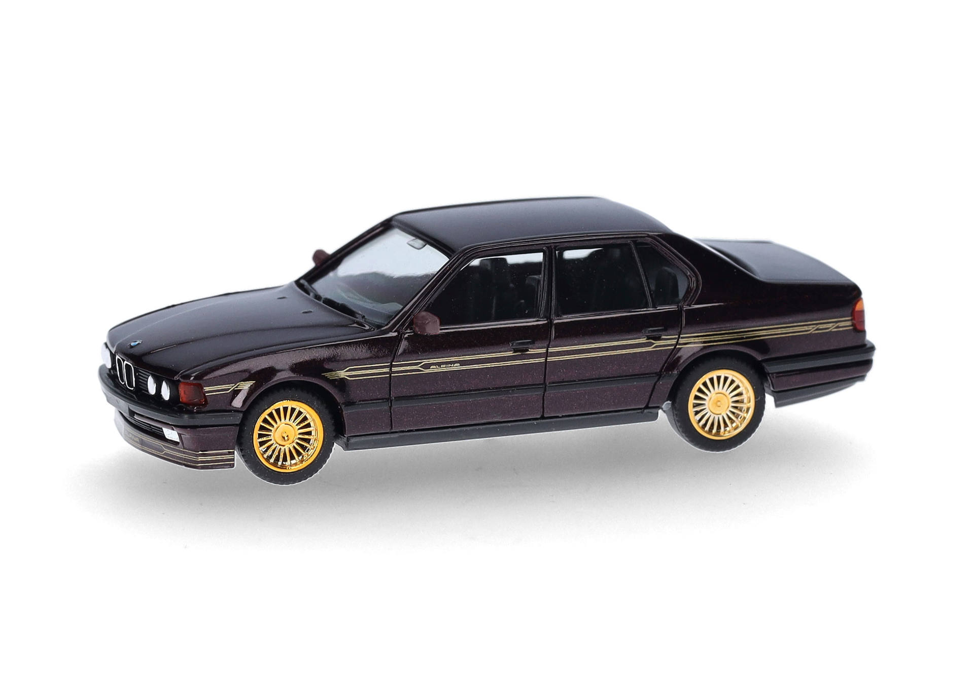 BMW Alpina B11 3,5-Liter, burgundrot metallic, Dekor gold