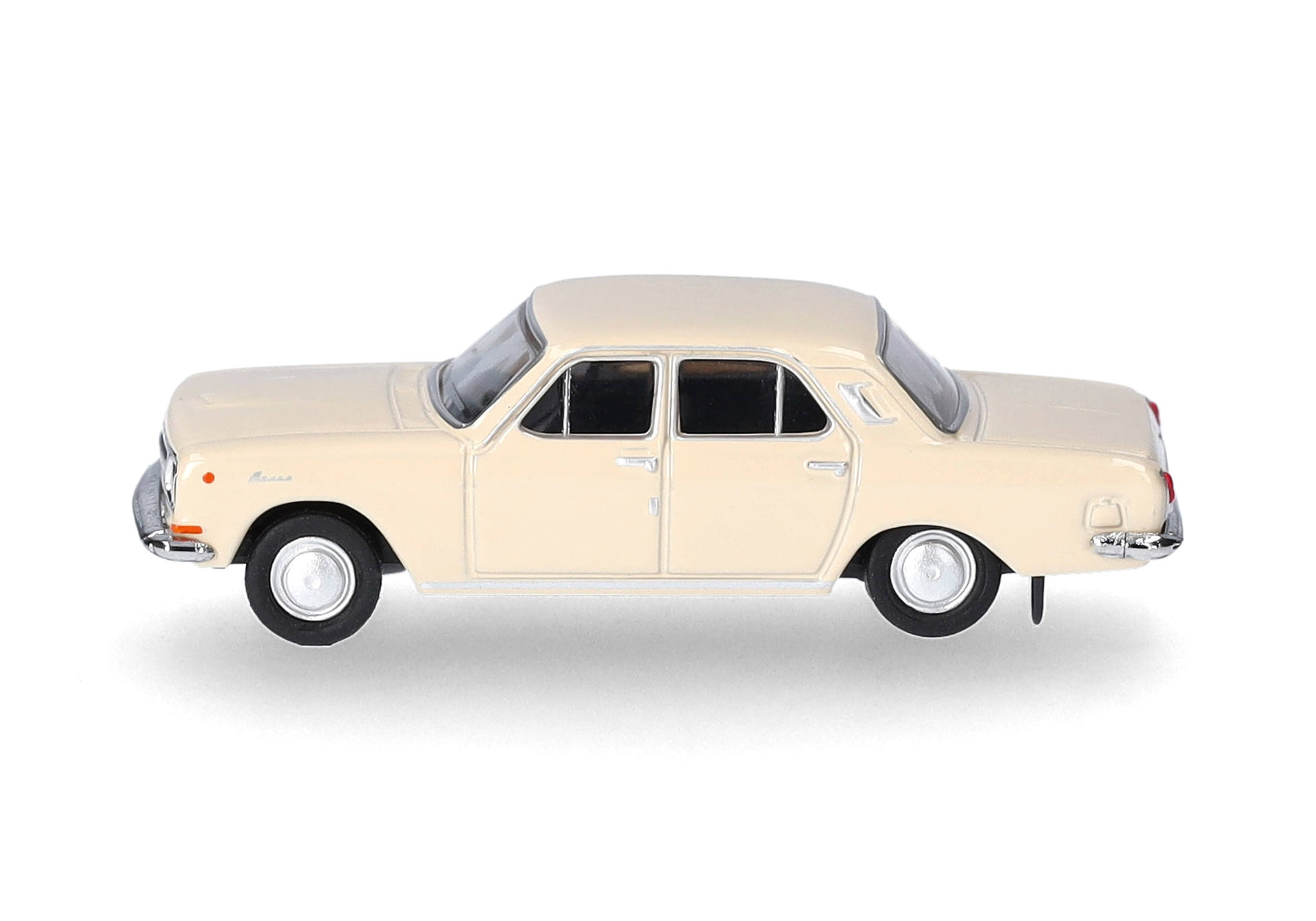 toy car, model car, cream color, sedan, four-door