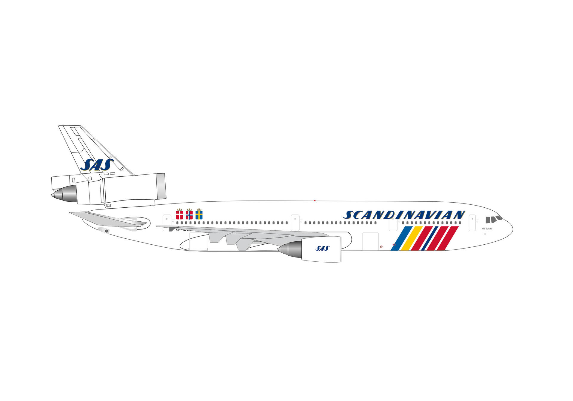 airplane, scandinavian, jet, airliner, tail-fin