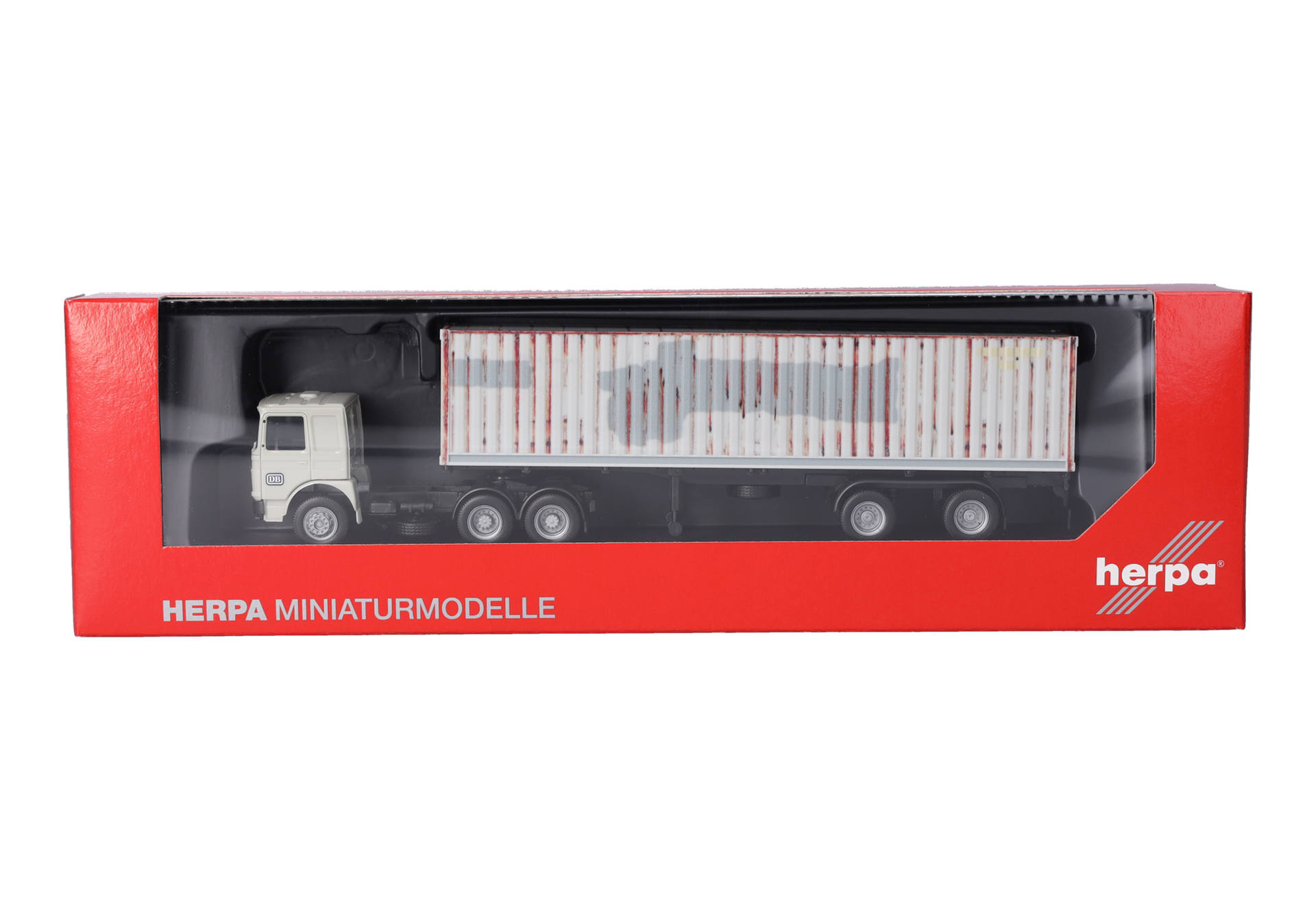 MAN F8 container semitrailer truck "DB" MAN F8 container semitrailer truck "DB"