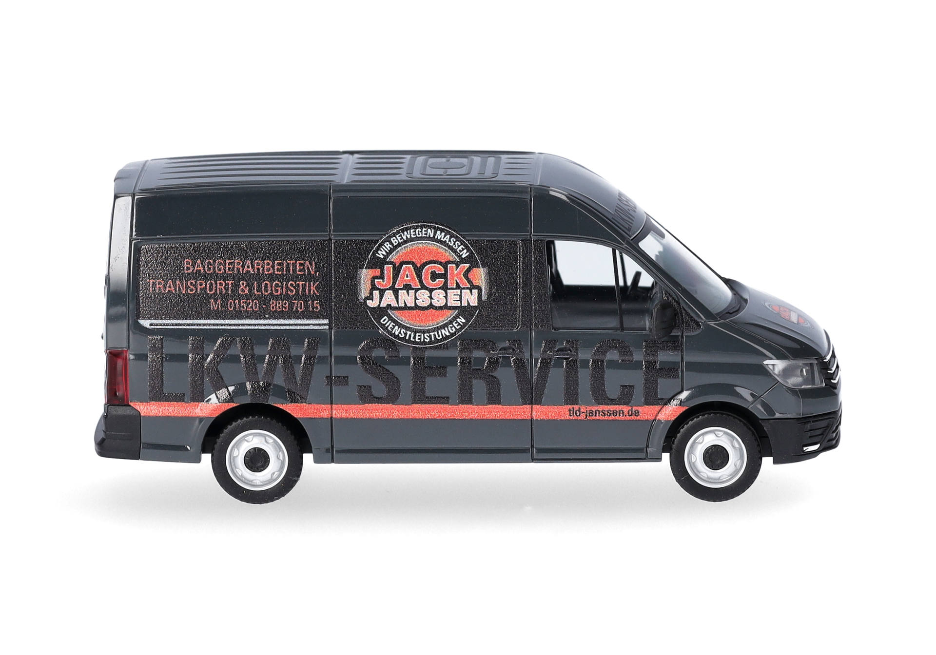 van, delivery van, graphic wrap, black, logo