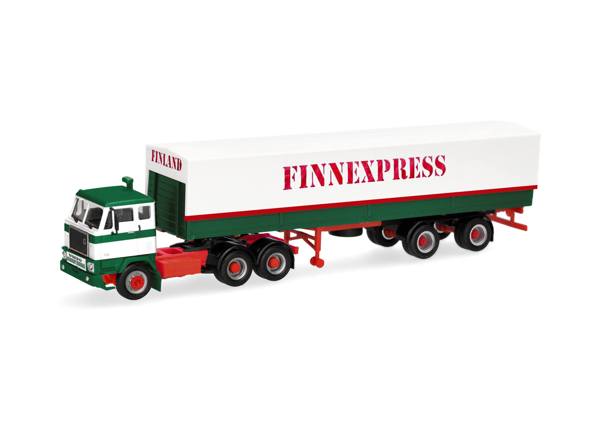 Volvo F88 tarpaulin semitrailer "Finnexpress", Suomi/Finland