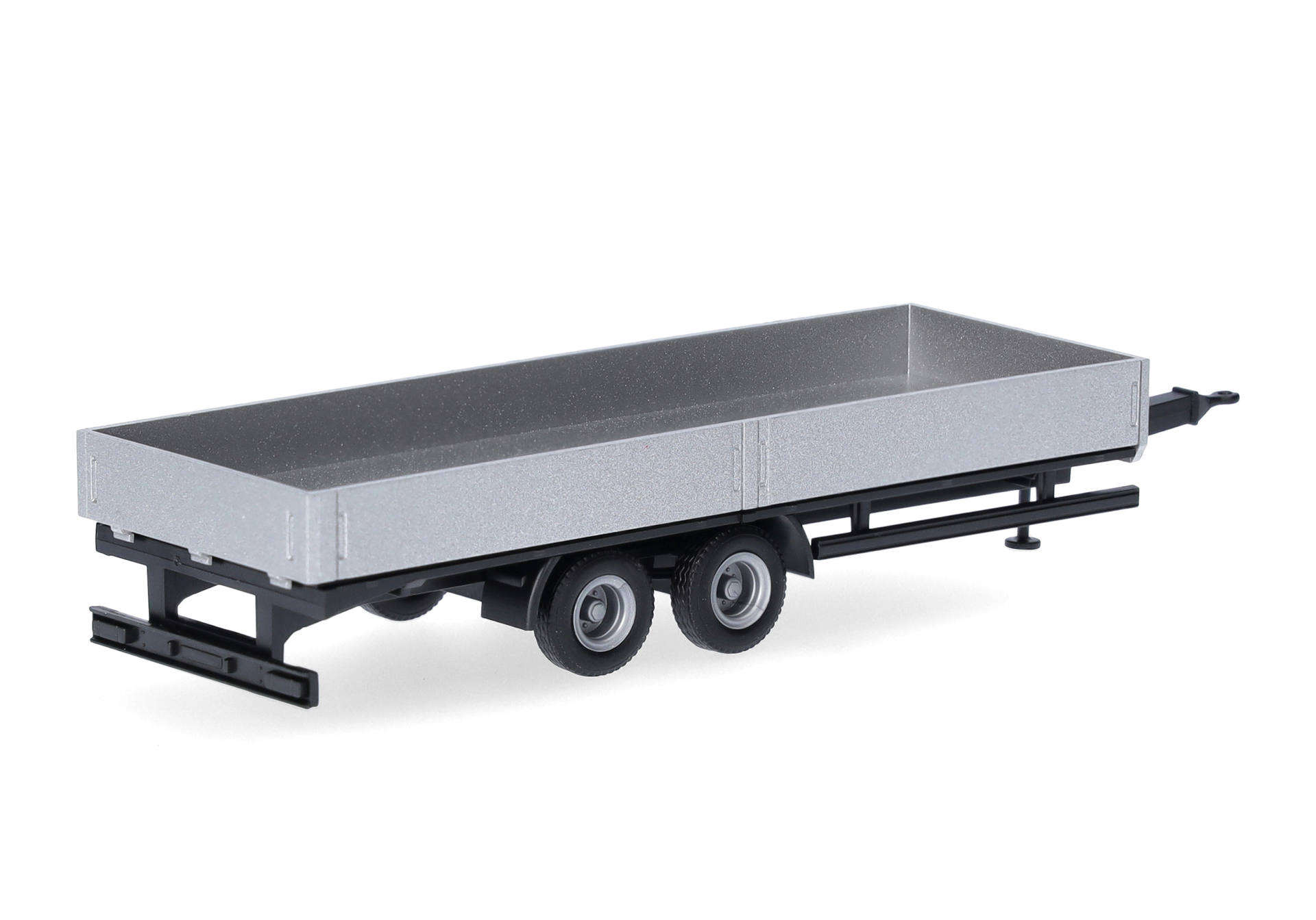 Flachwagen, Anhänger, Metallisch, Zweiachsen, Modellzubehör