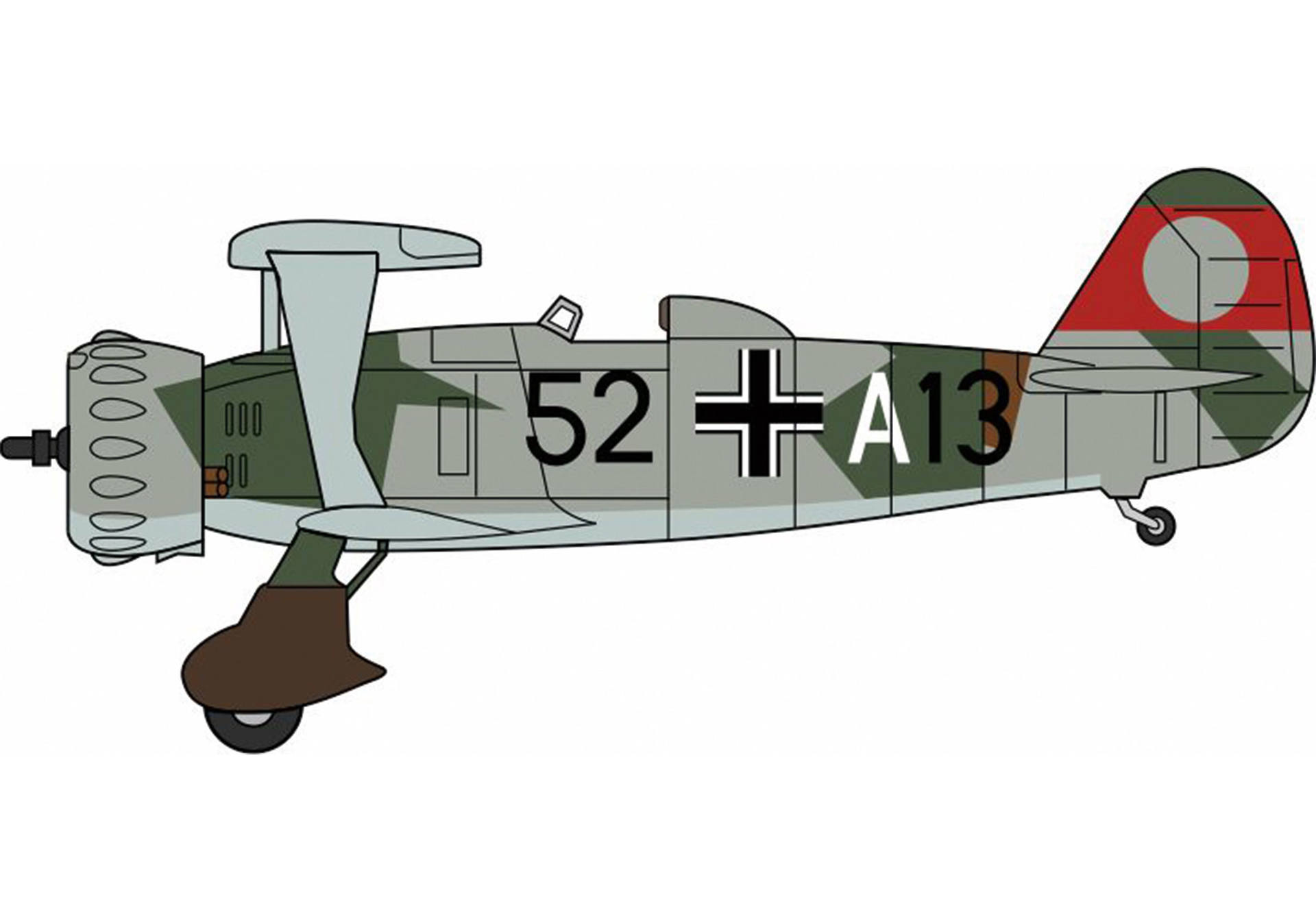 Henschel 123 3./StG (Sturzkampfgeschwader) 165. "Immelmann", 1937 (ohne Hakenkreuz)