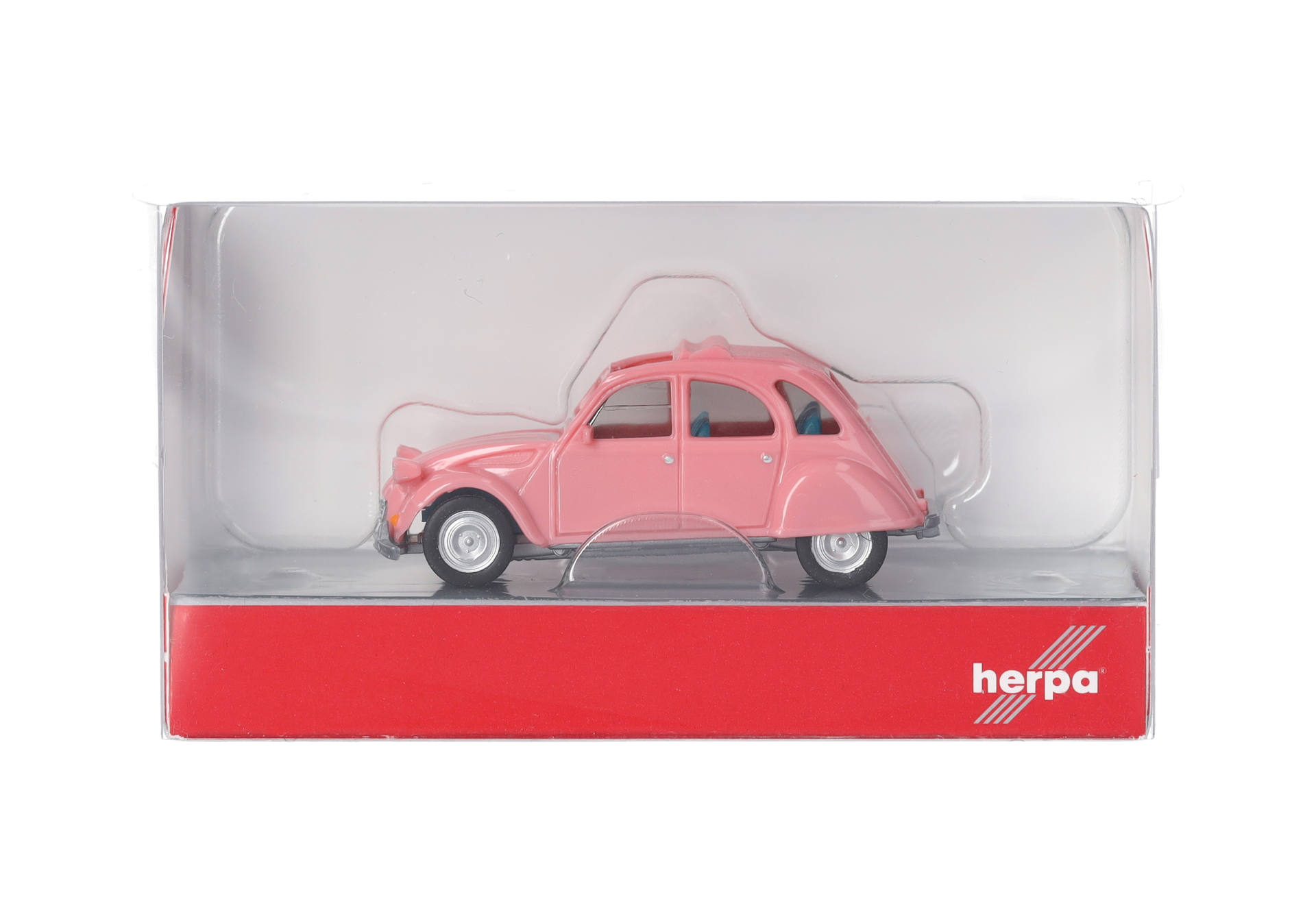 Citroen 2CV, offen, hellrosa Citroen 2CV, offen, hellrosa