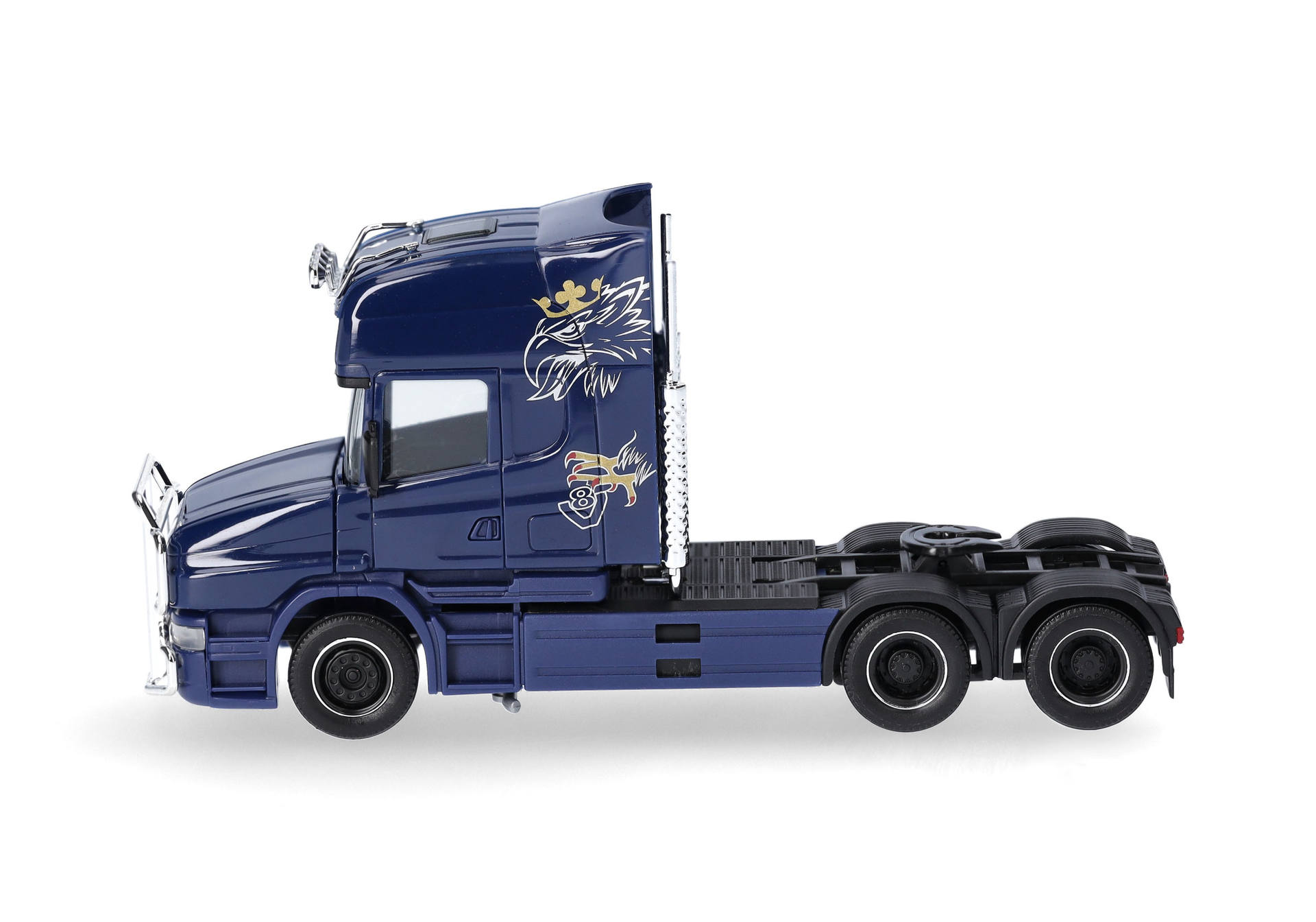 Scania Hauber 04 Topline rigid tractor 3axles, cobalt blue thumbnail 4