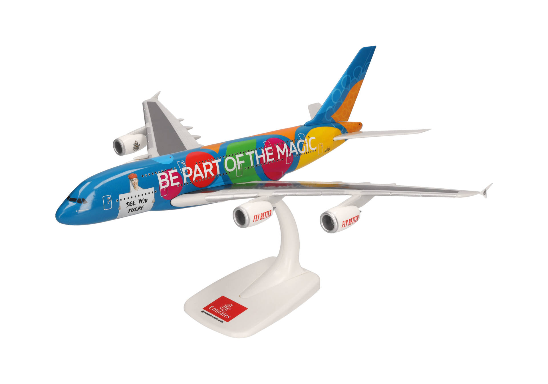 modellflugzeug, Spielzeugflugzeug, Jet-Flugzeug, buntes Design, Ständer enthalten