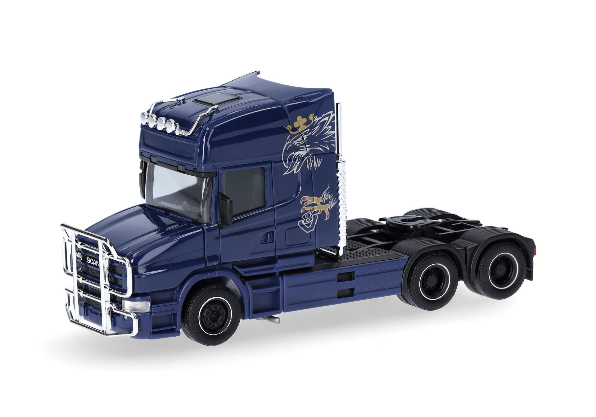 Scania Hauber 04 Topline rigid tractor 3axles, cobalt blue