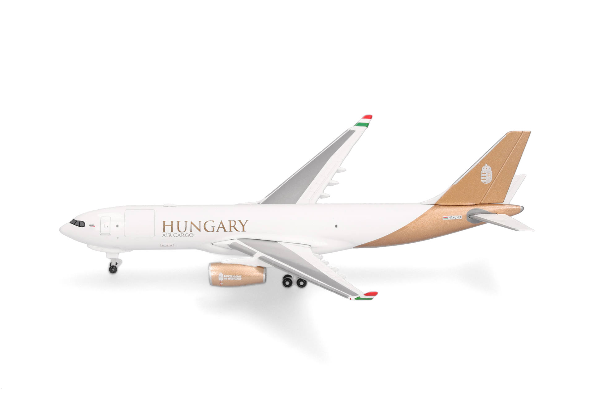 aircraft, cargo plane, Hungary, white, brown tail