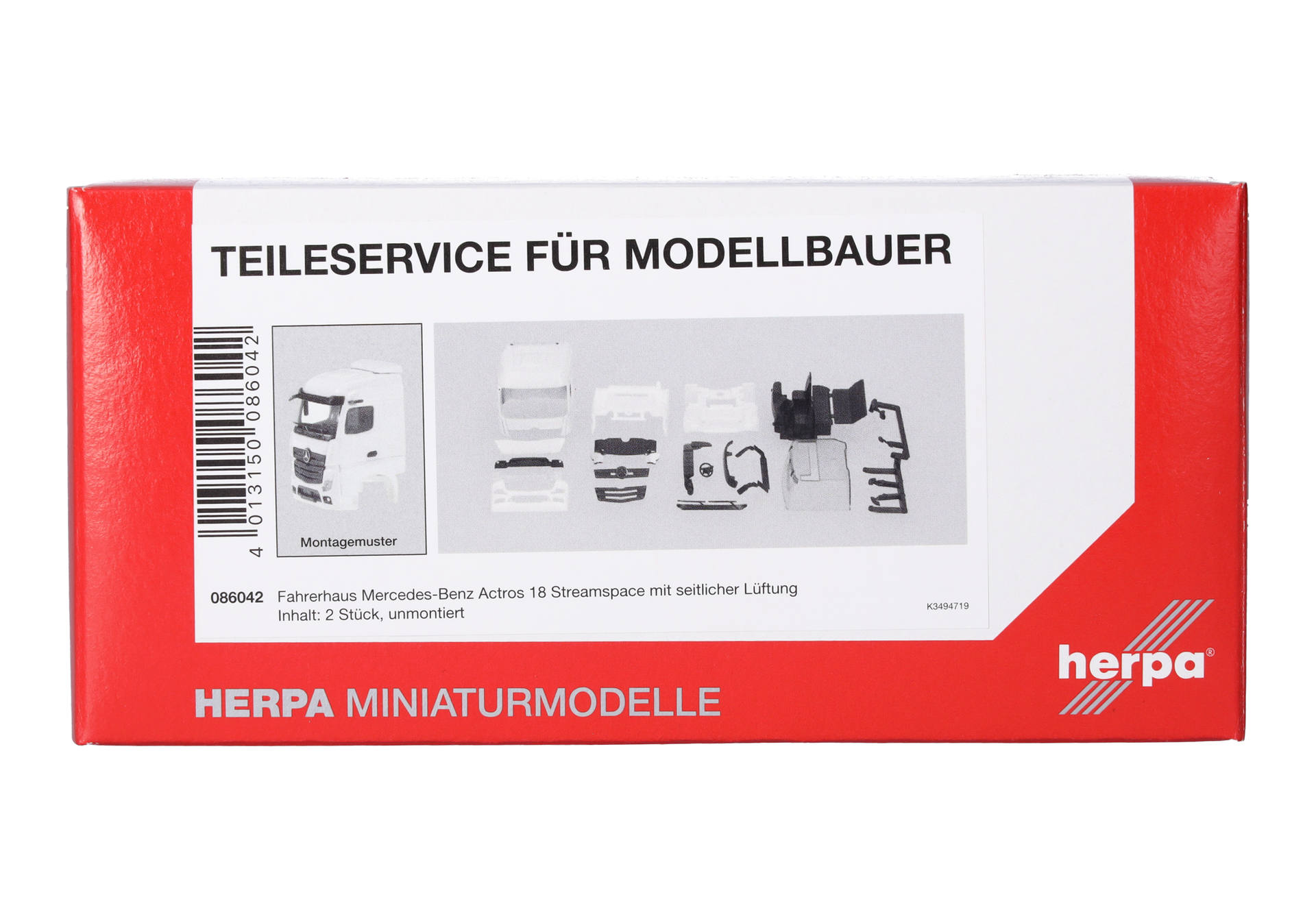 Teileservice Fahrerhaus Mercedes-Benz Actros Streamspace 2.5 mit seitl. Lüftung (2 Stück)