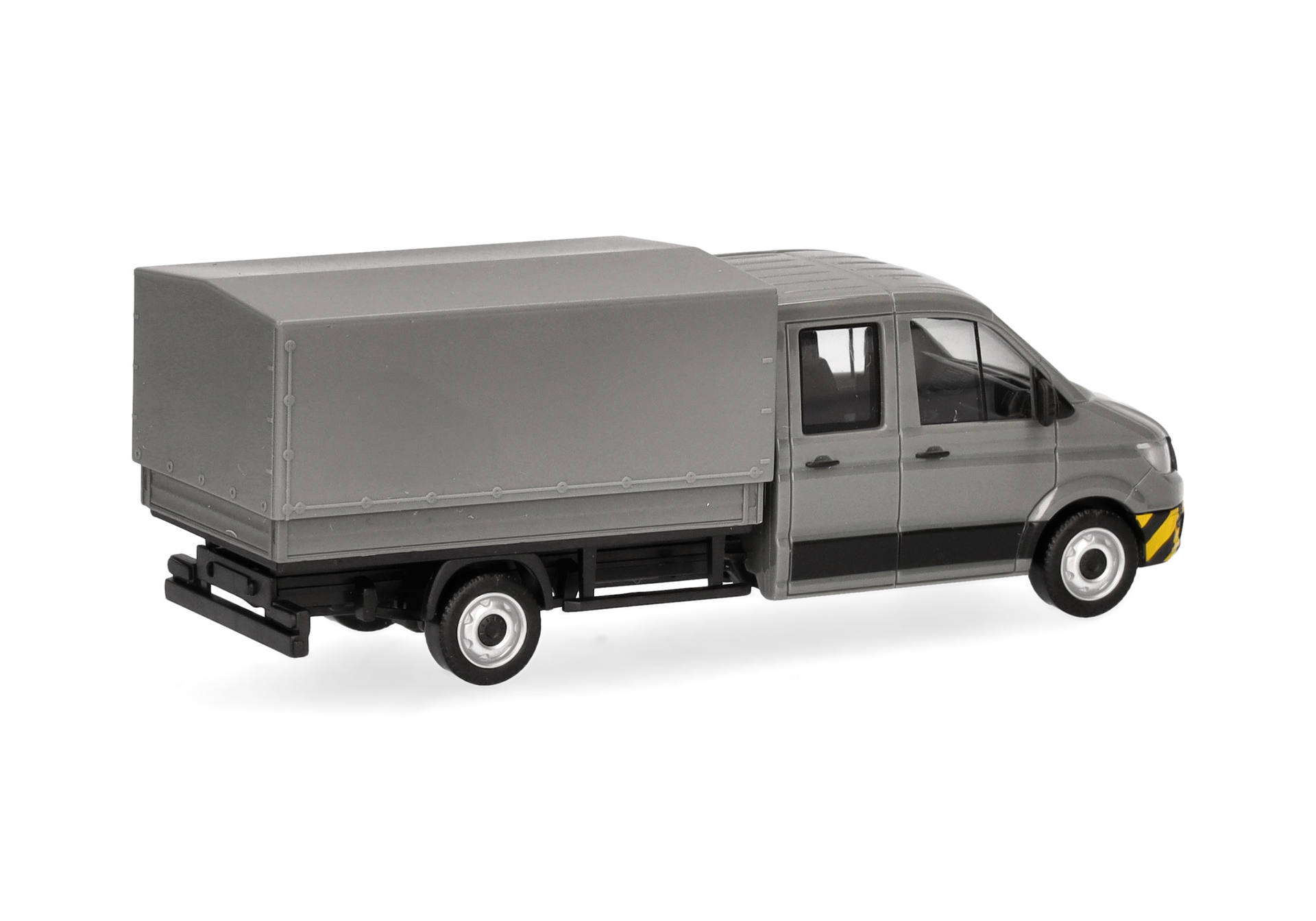 MAN TGE double-cabin with platform, grey/yellow