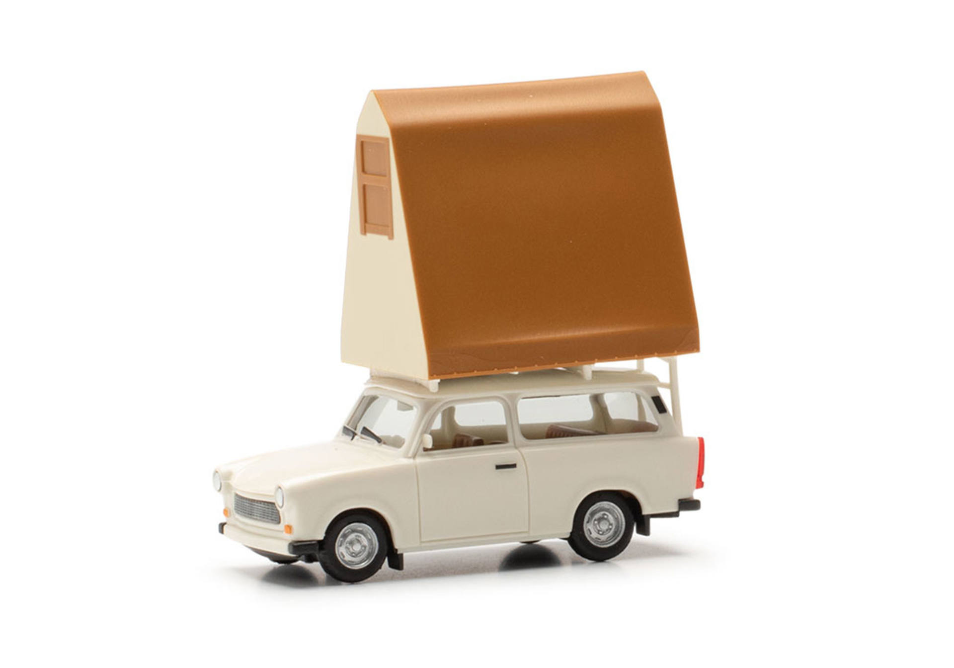 Trabant 601 Universal with roof tent, grey-white