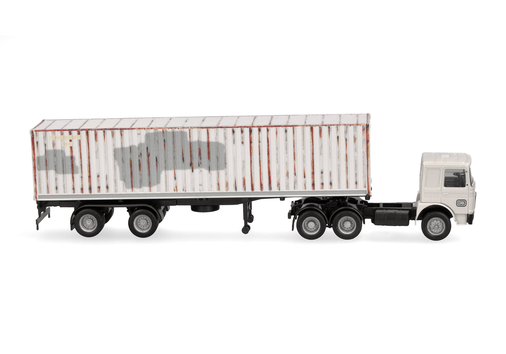 MAN F8 container semitrailer truck "DB" MAN F8 container semitrailer truck "DB"