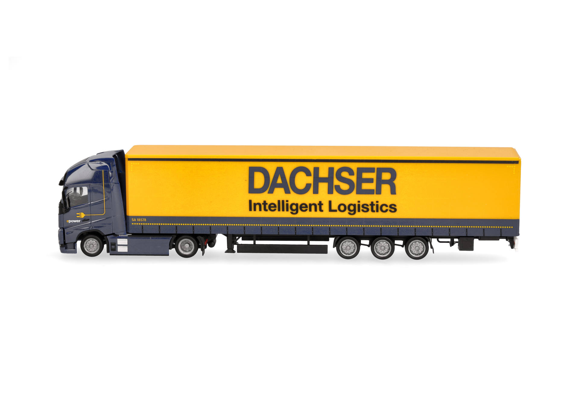 Volvo FH GL XL 2020 Electric volume curtain canvas semitrailer "Dachser Intelligent Logstics"