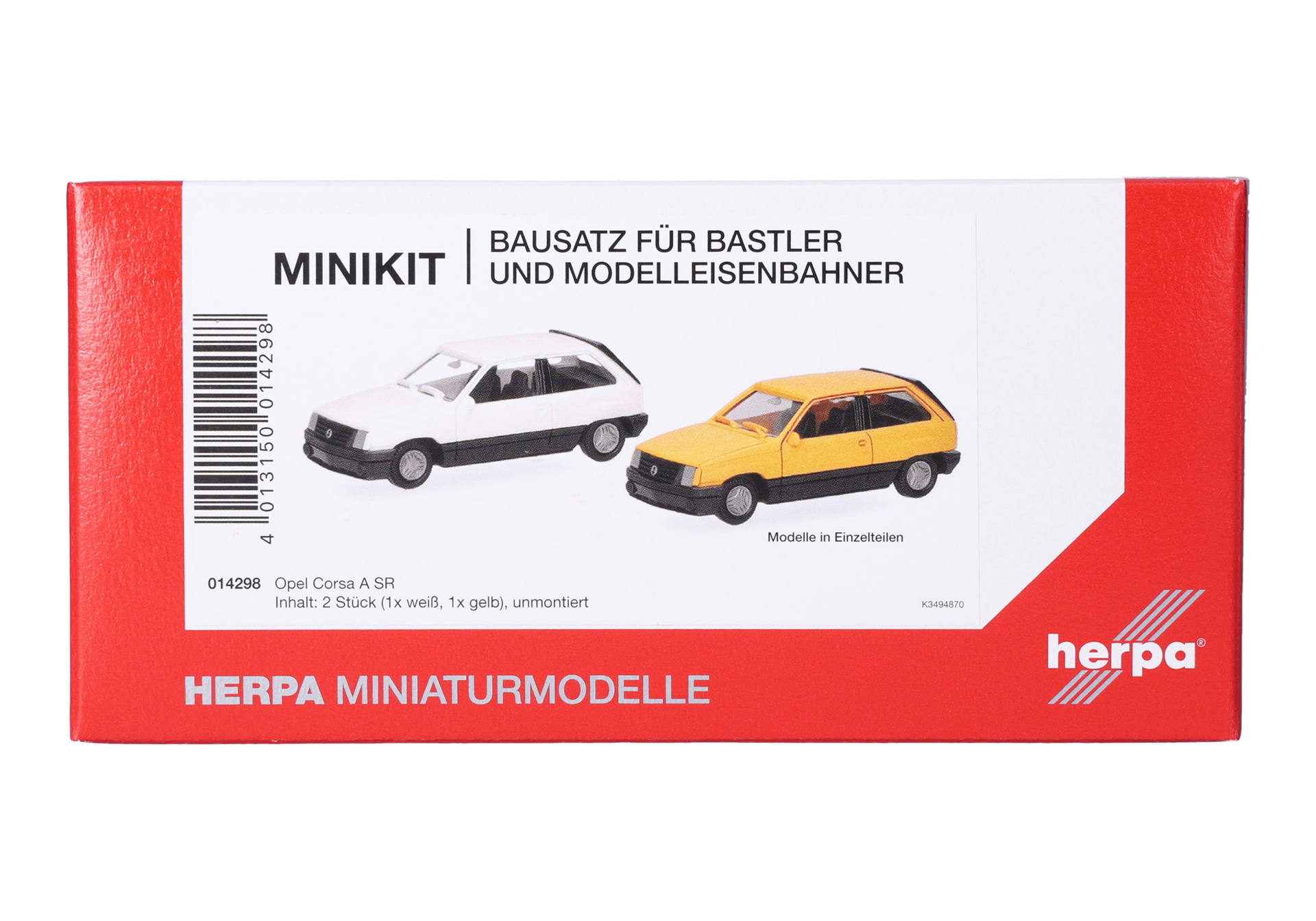 model kit, car model, Opel Corsa, two piece, die-cast?