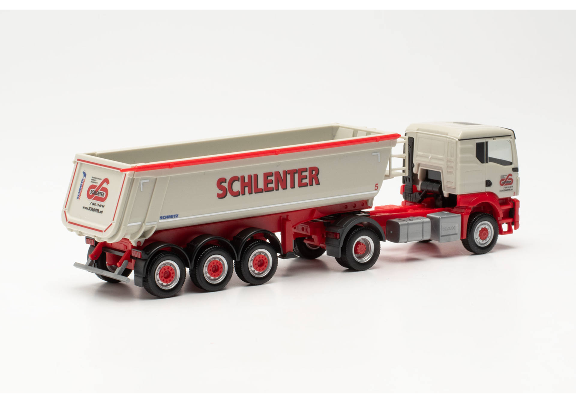 MAN TGS NN (4x4) Schmitz Rundmulden-Sattelzug "Schlenter Aachen" (Nordrhein-Westfalen/Aachen)