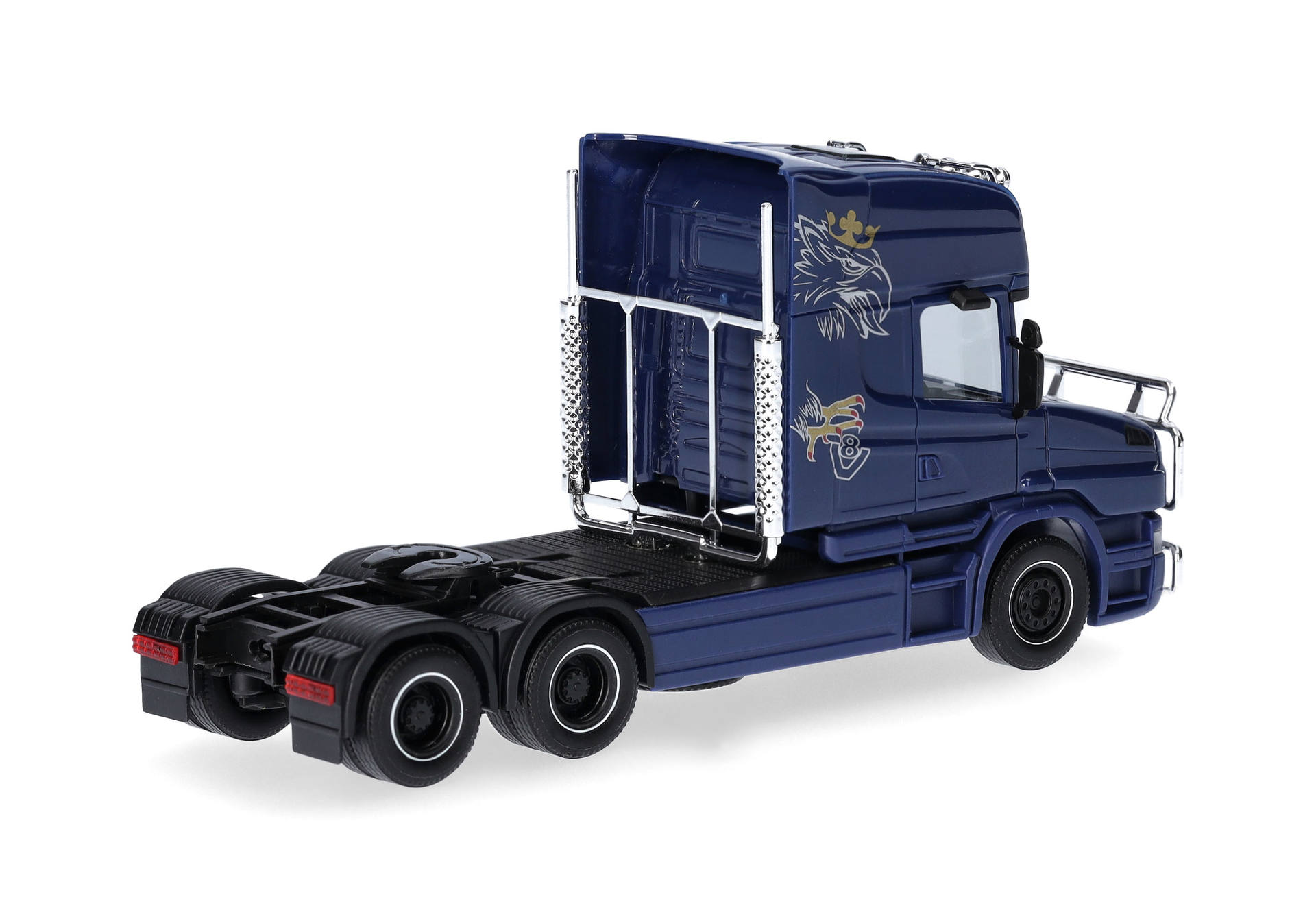 Scania Hauber 04 Topline rigid tractor 3axles, cobalt blue thumbnail 2