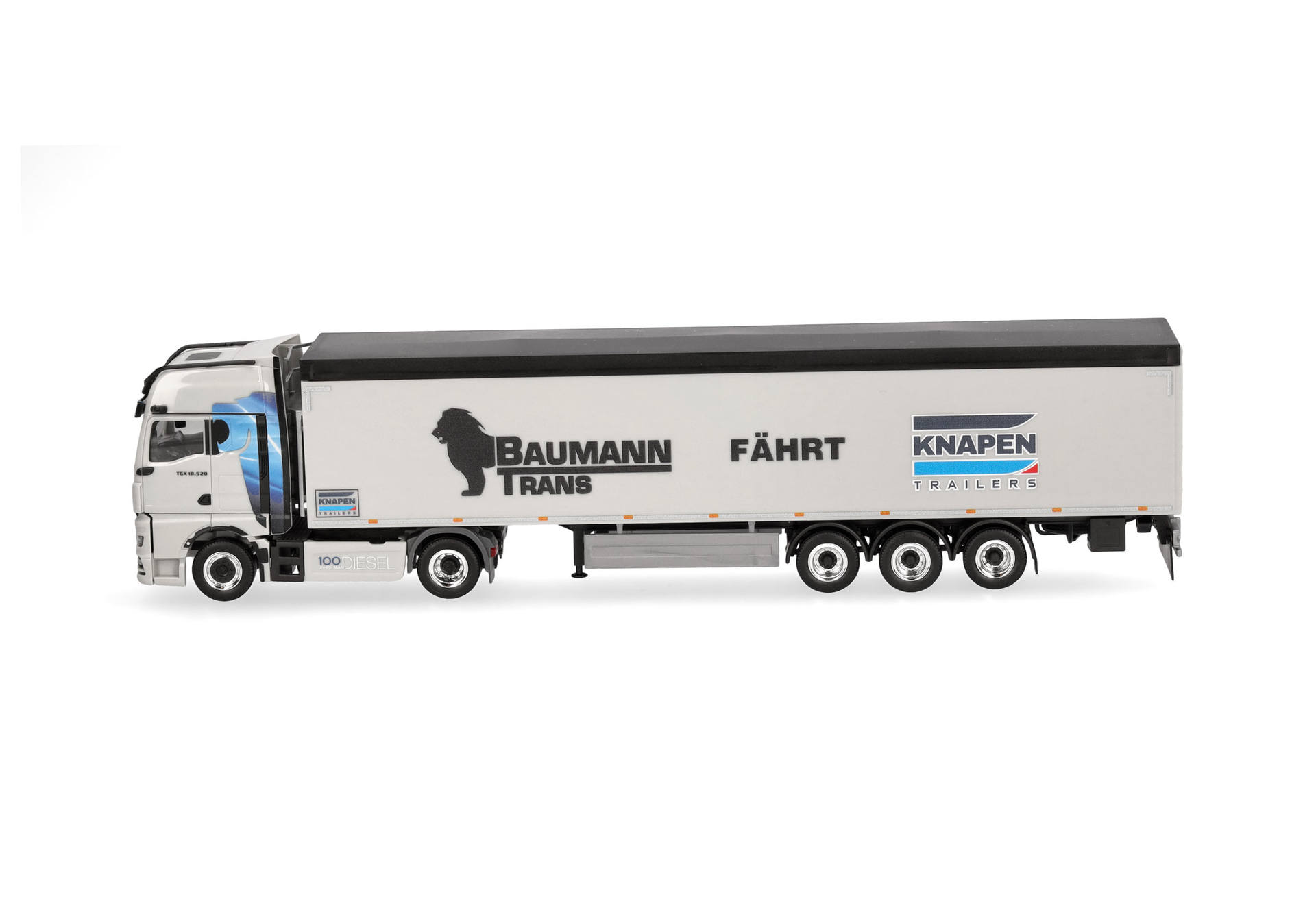 MAN TGX GX Schubboden-Sattelzug "Baumann/Knapen"