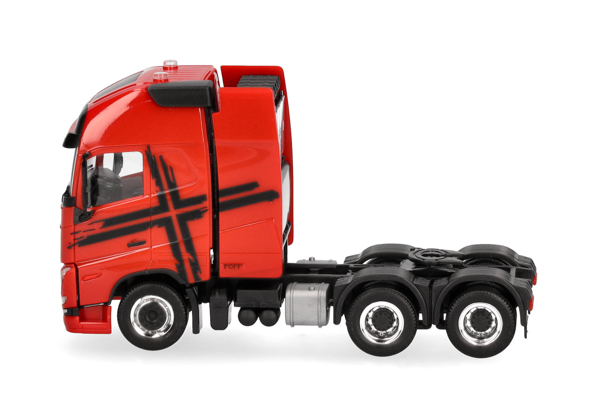 Volvo FH 16 GL XL 2020 Zugmaschine mit Schwerlastturm 3achs, rot-schwarz