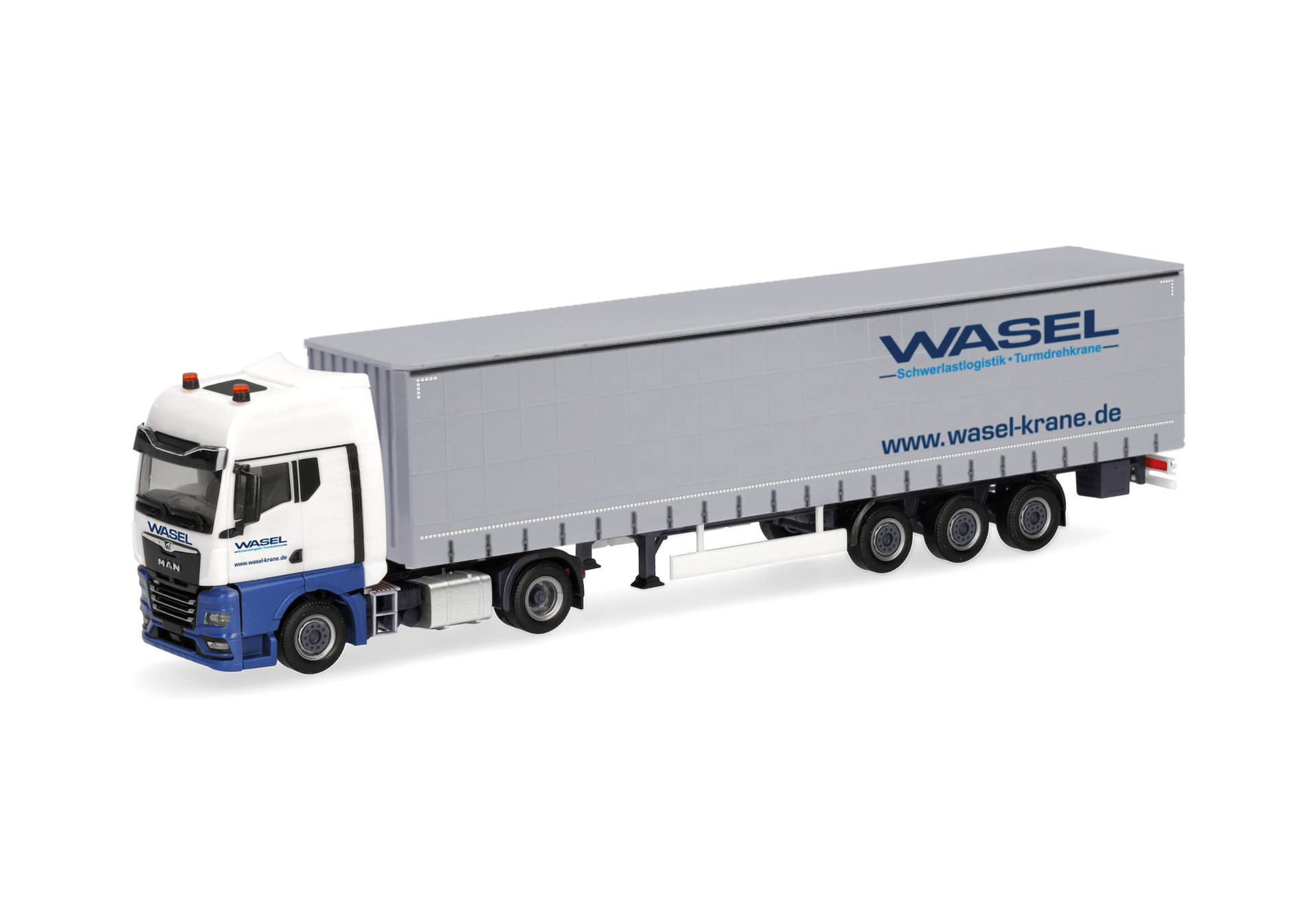MAN TGX GX curtain canvas semitrailer  "Wasel"