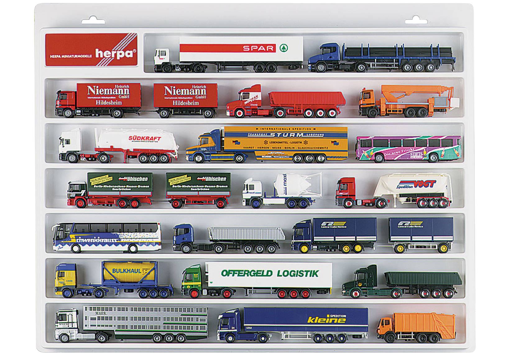Truck showcase white, (22.4 in. x 17.7 in. x 1.4 in.)