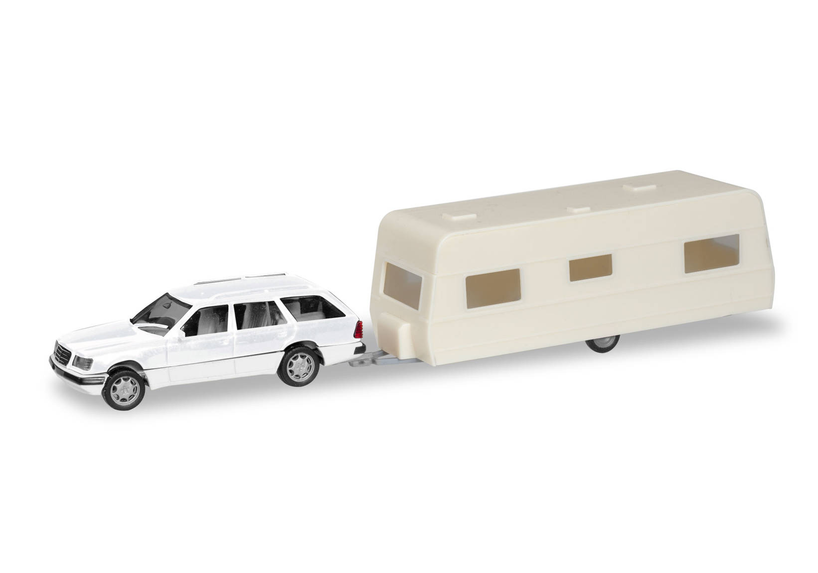 Herpa MiniKit: Mercedes-Benz E-Klasse T-Modell mit Wohnanhänger