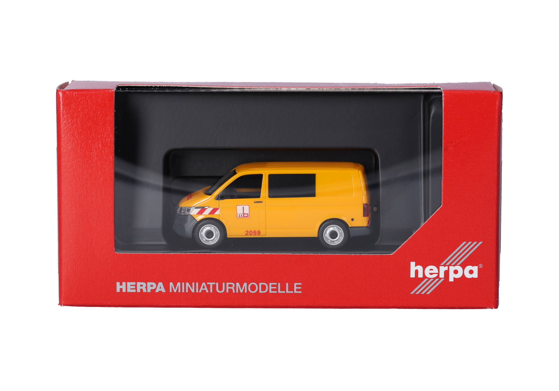 toy van, yellow vehicle, miniature model, diecast, box packaging