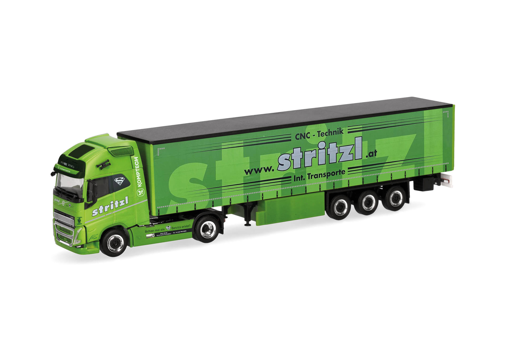 Volvo FH16 GL XL 2020 Gardinenplanen-Sattelzug "Stritzl" (Österreich)