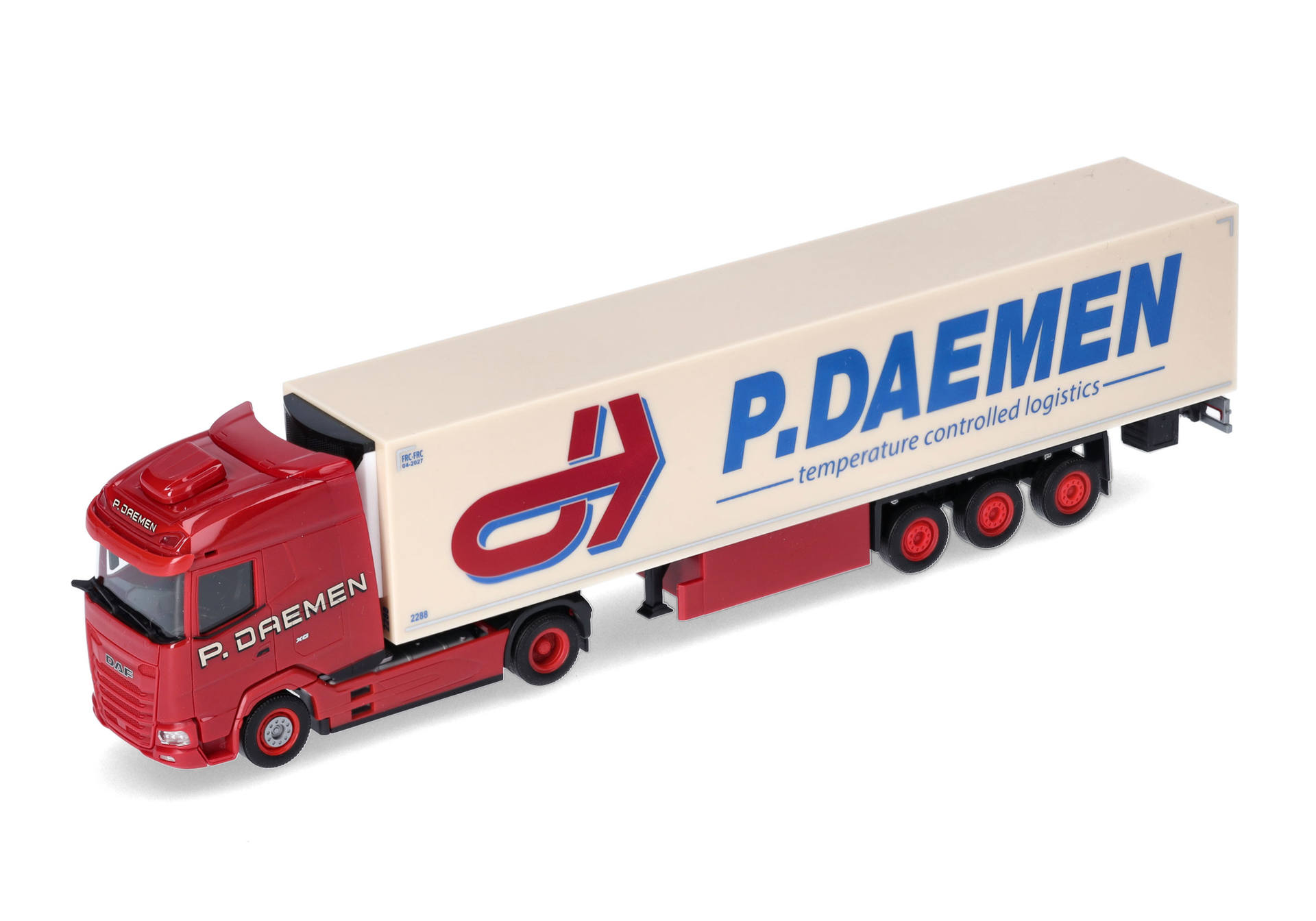DAF XG Kühlkoffer-Sattelzug "P. DAEMEN" (Niederlande/Maasbree)