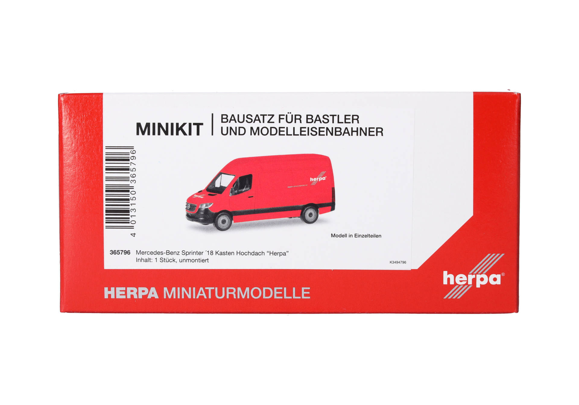 Herpa MiniKit: Mercedes-Benz Sprinter '18 transporter high-roof "Herpa"