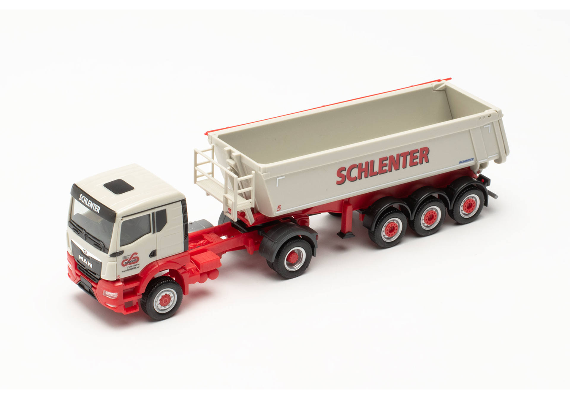 MAN TGS NN (4x4) Schmitz Rundmulden-Sattelzug "Schlenter Aachen" (Nordrhein-Westfalen/Aachen)