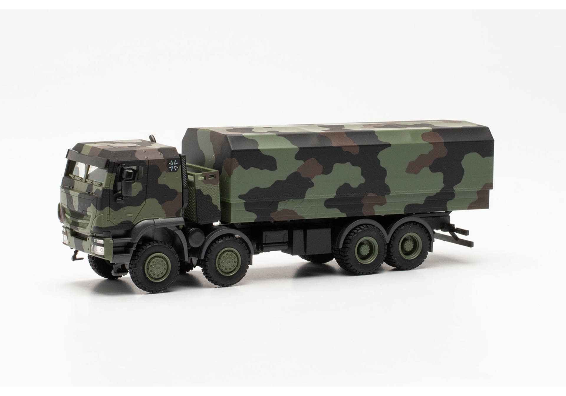 Iveco Trakker 8x8 protected flatbed truck, camouflage design