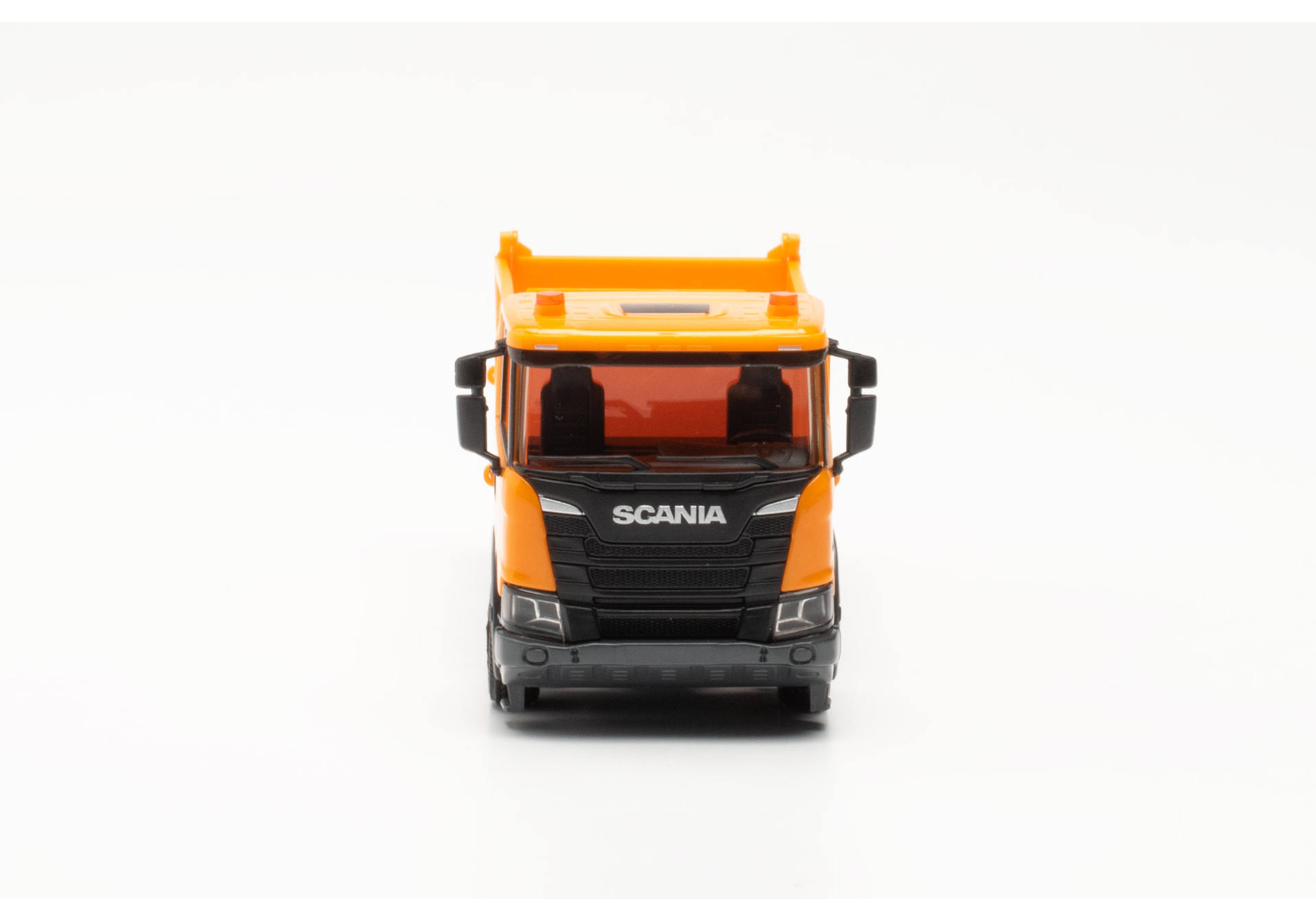 Scania XT17 Meiler 4-achsiger Dreiseitenkipper, orange