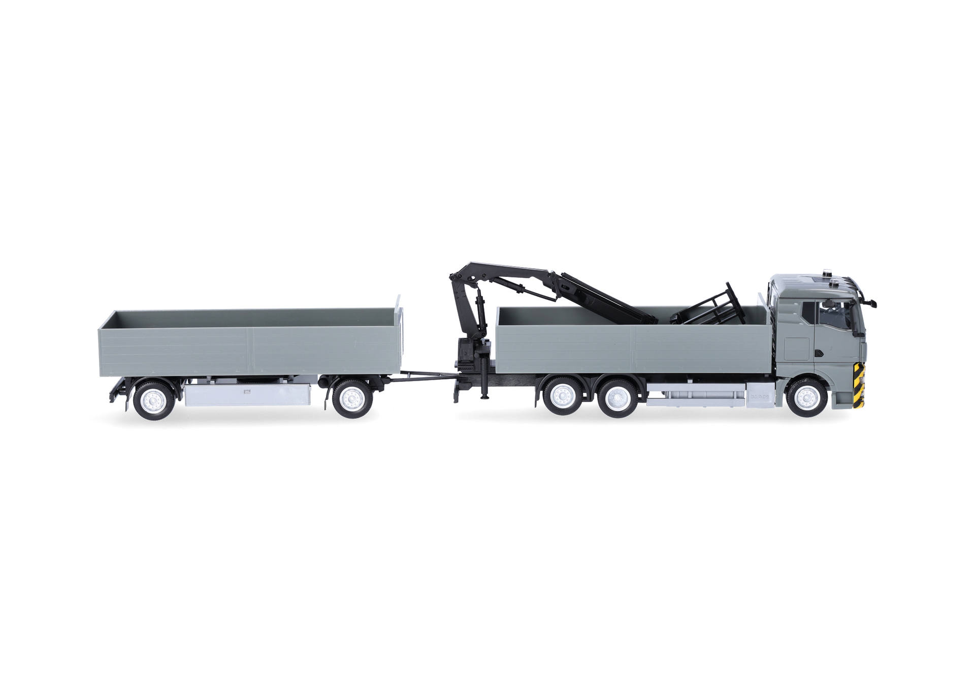 Lastwagen, Hängerzug, Sattelzug, blau-grau, spätnachläufer
