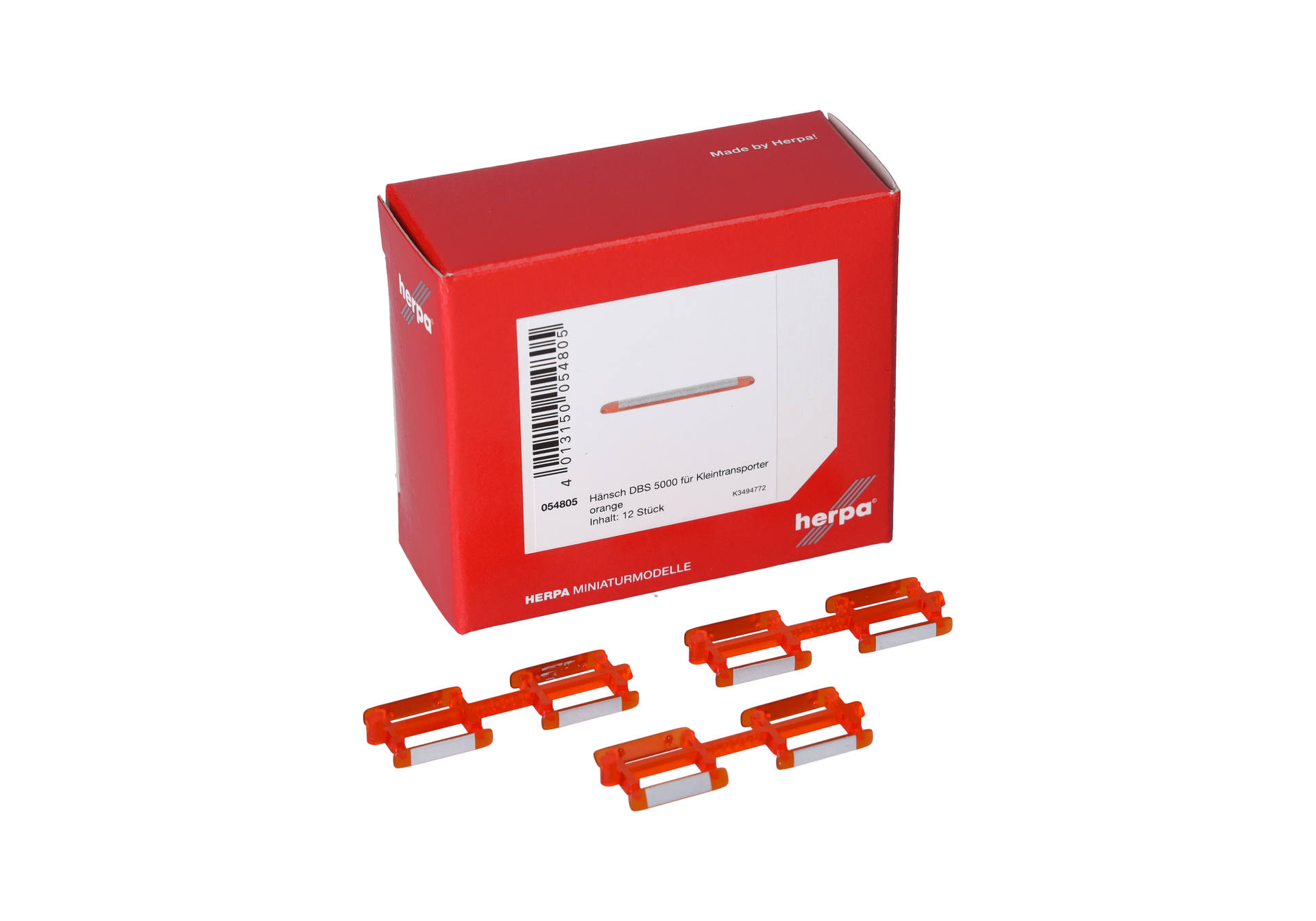 Accessories: Hänsch DBS 5000 for vans/transporter, orange transparent (12 pieces)