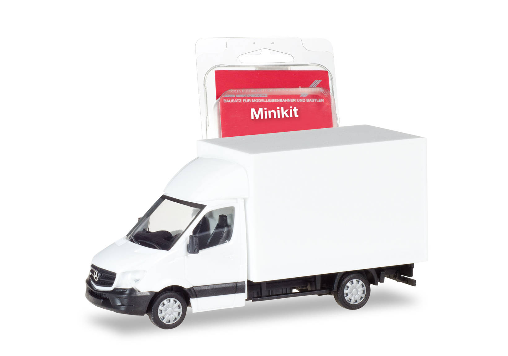 Herpa MiniKit: Mercedes-Benz Sprinter mit Kofferaufbau, weiß