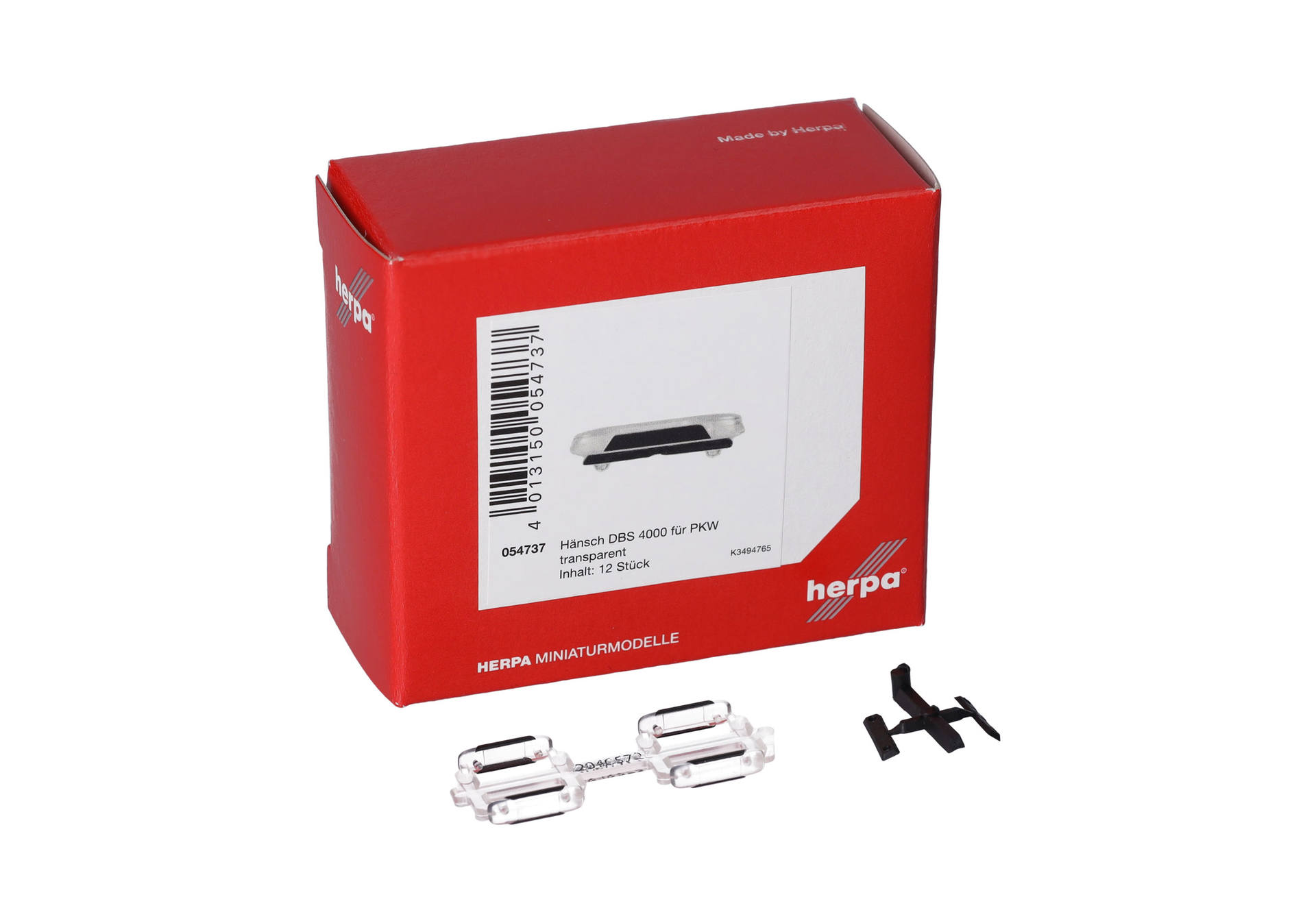Accessories: Hänsch DBS 4000 for cars, clear transparent (12 pieces)