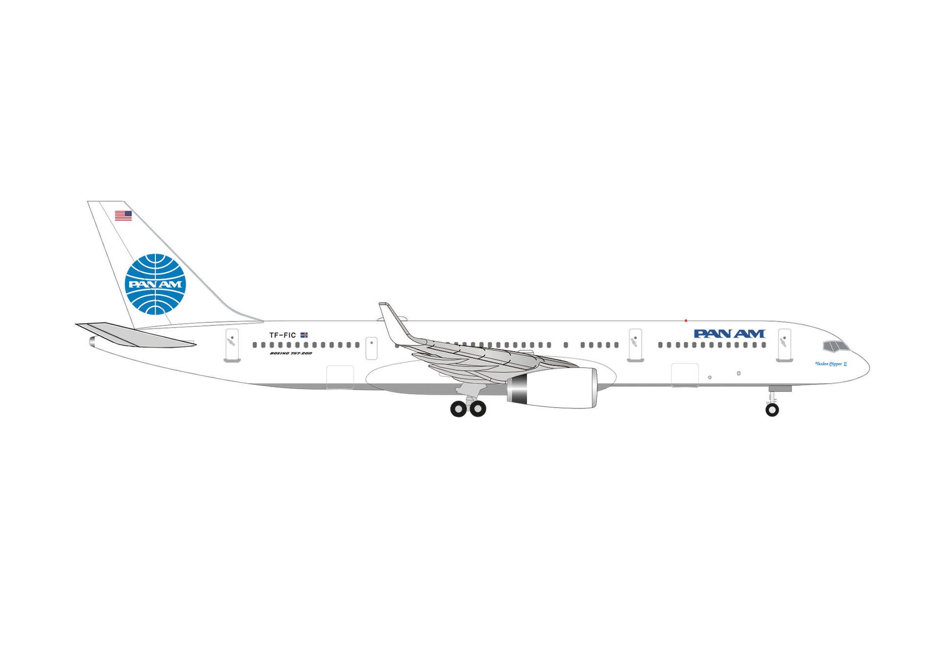 Pan Am Boeing 757-200 "Tracing the Transatlantic" – TF-FIC