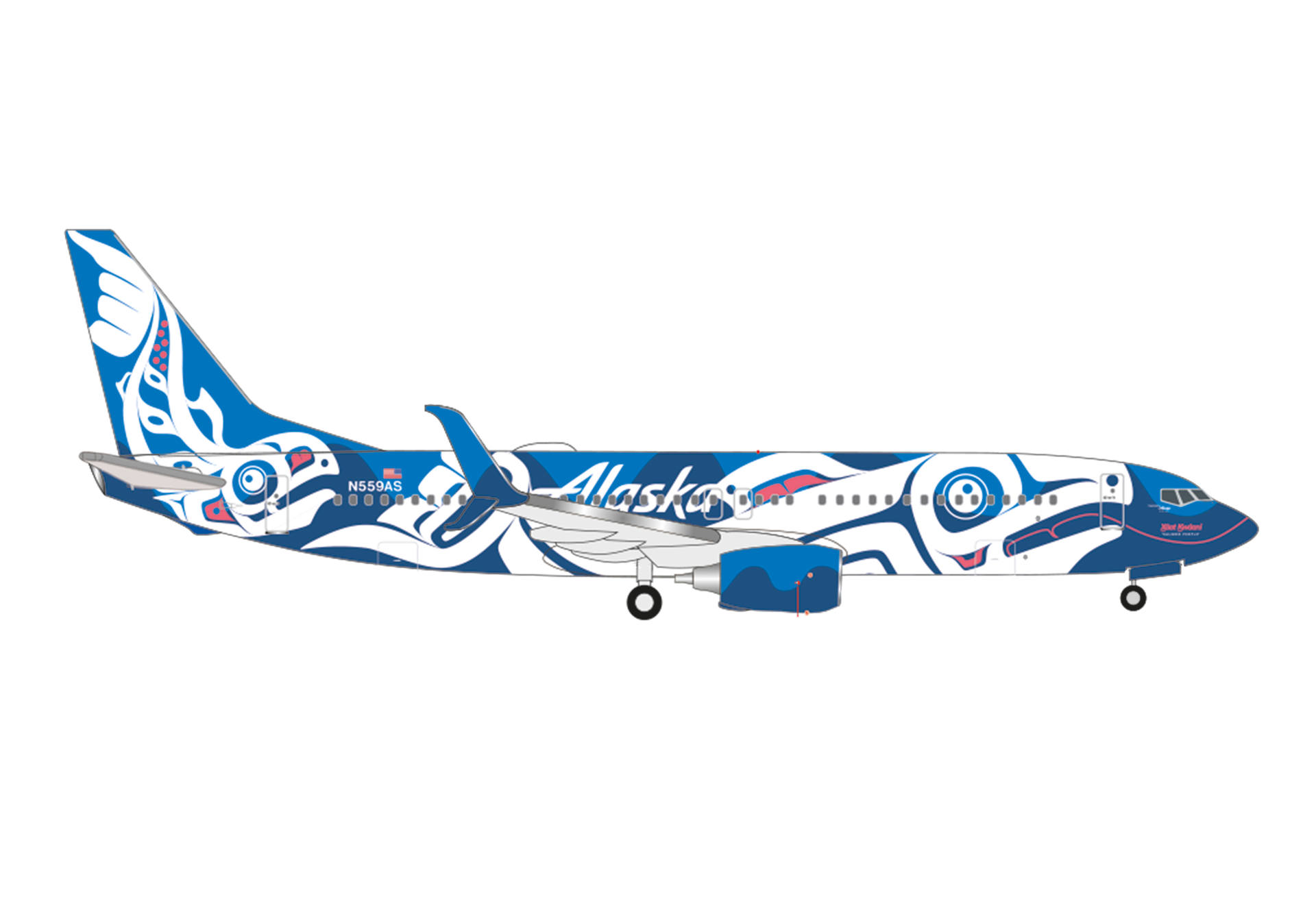 Alaska Airlines Boeing 737-800 “Xáat Kwáani (Lachsmenschen)” – N559AS