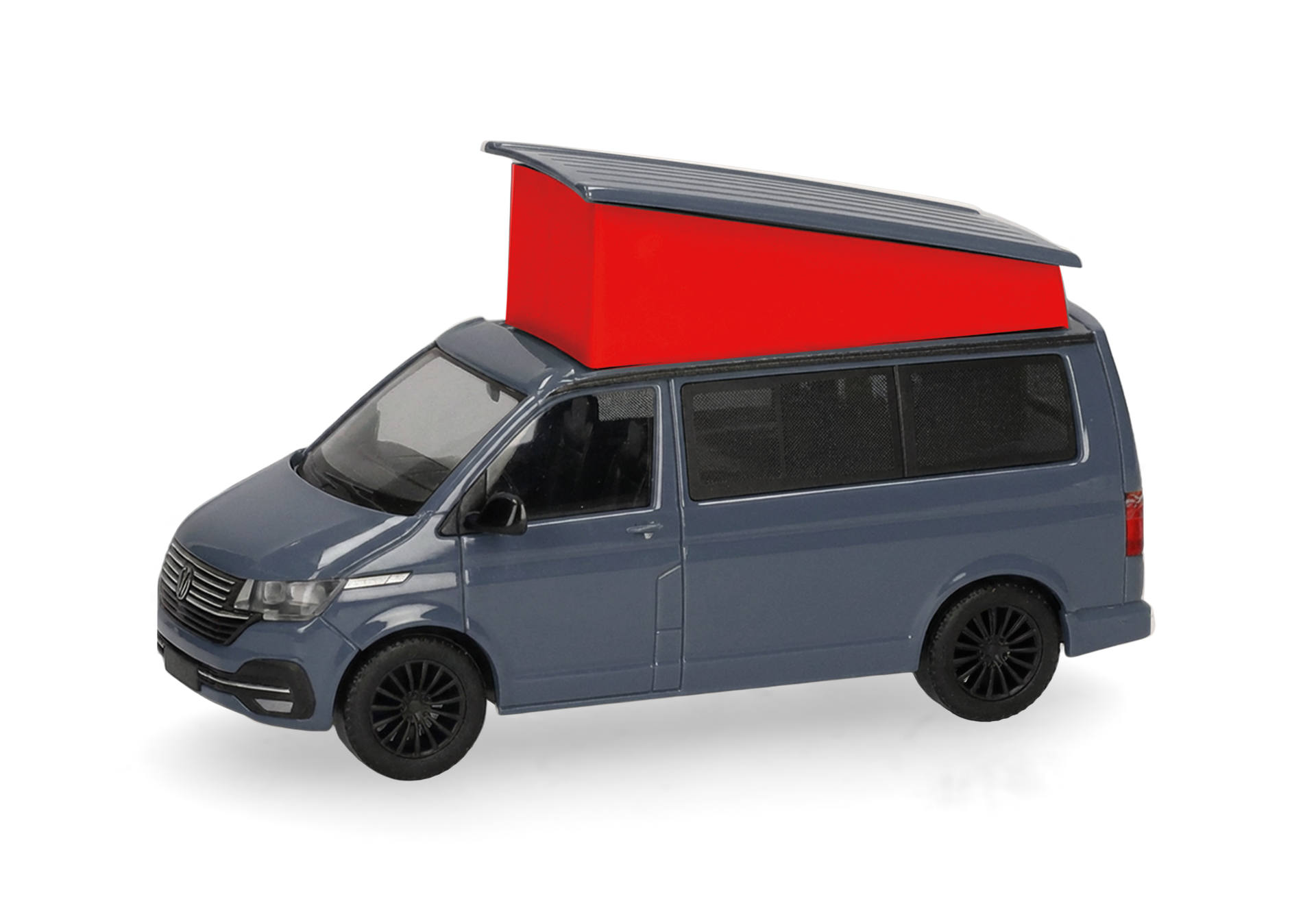 Minivan, Van, Dachzelt, roter Dachaufbau, Modellauto