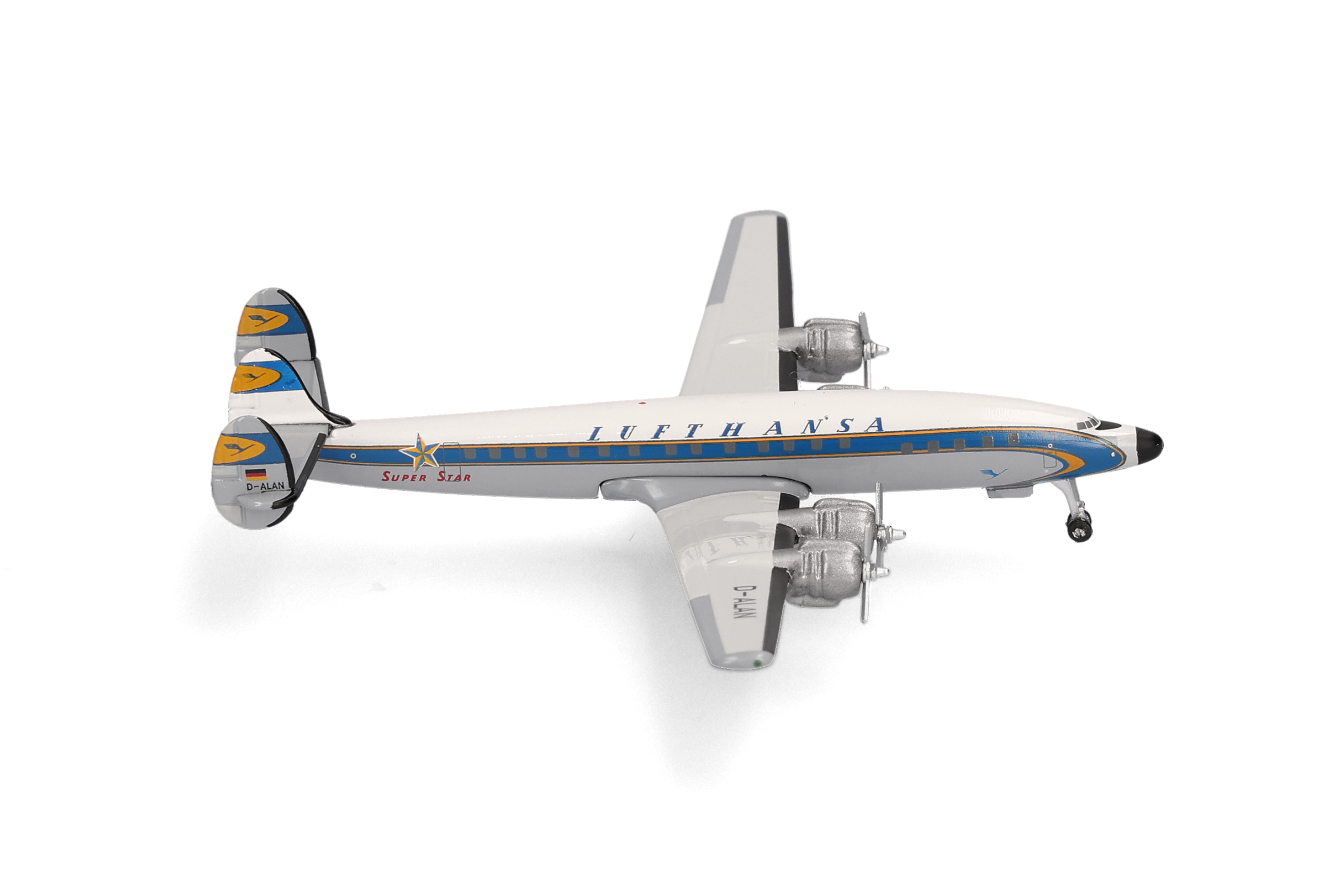 Lufthansa Retro 3-Piece Set "100 years" (Junkers JU 52, Super Star L1649A, Boeing 747-8)