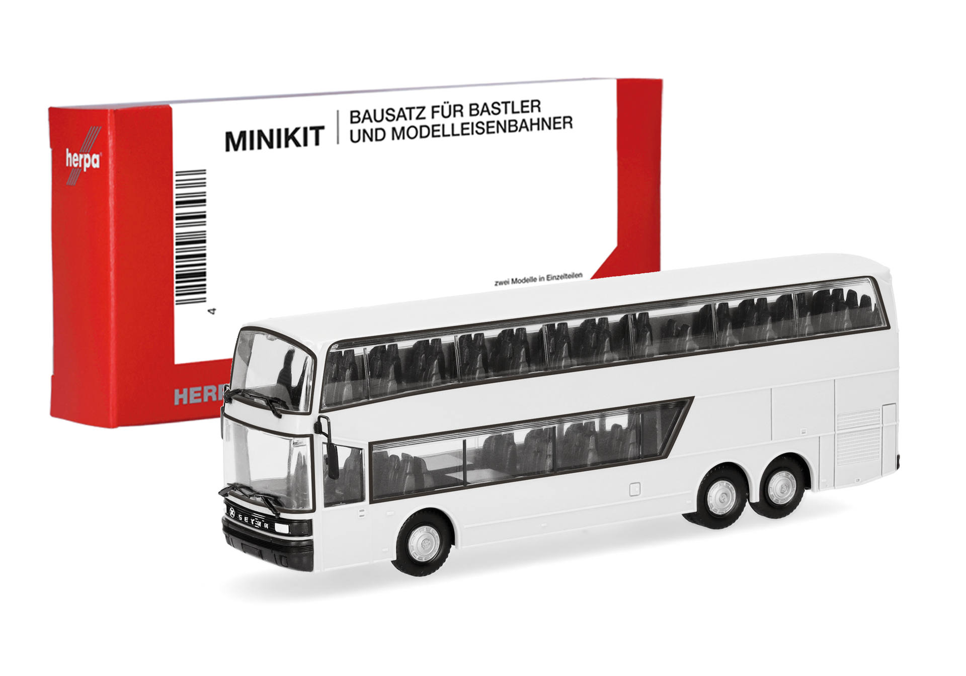 Herpa MiniKit: Setra 228 DT, white (1 piece)