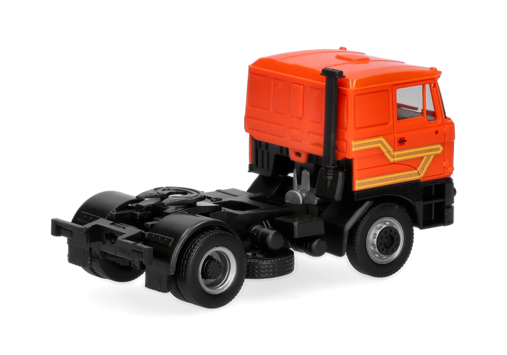 toy, truck, cab, orange, chassis