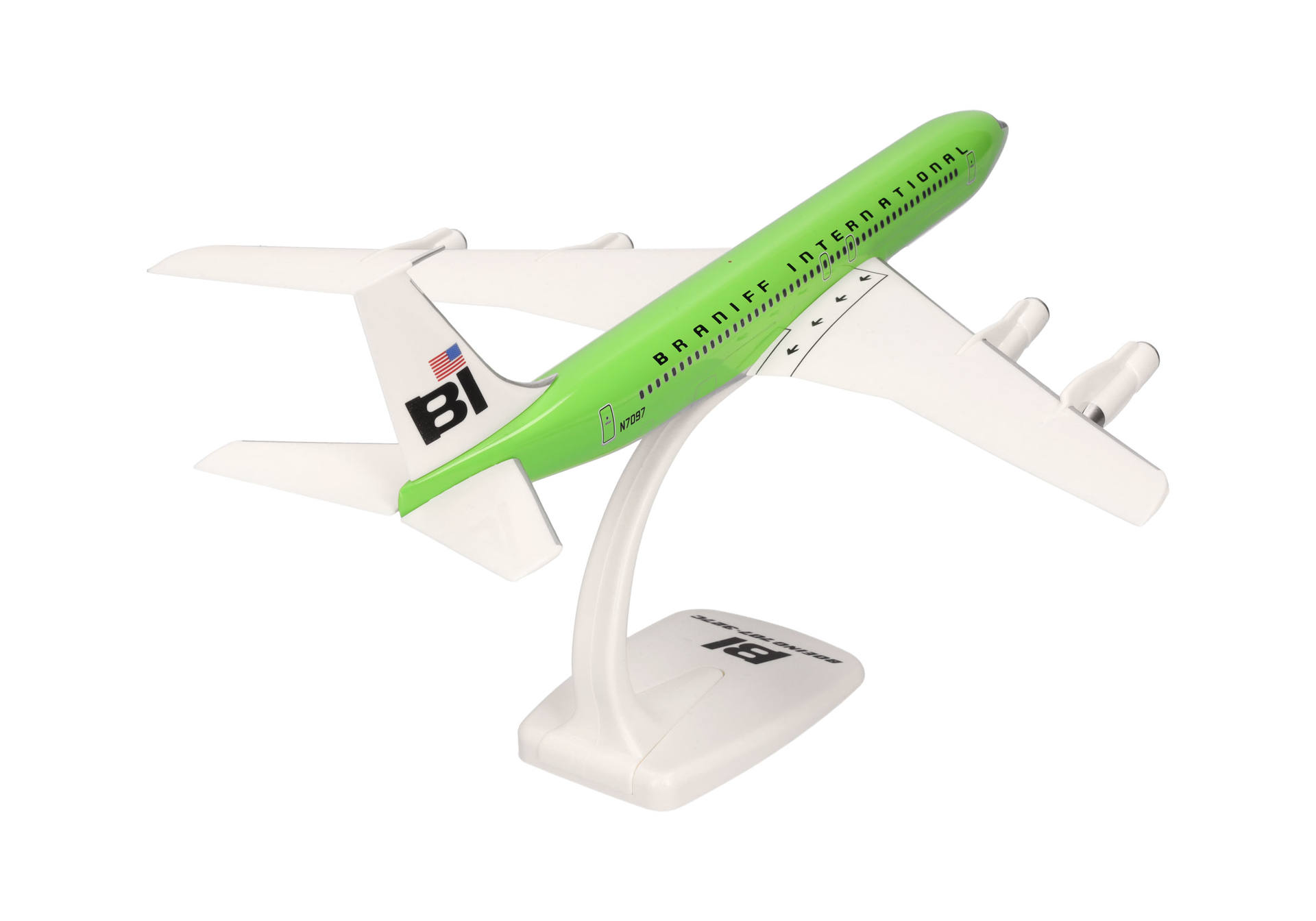 614009 Braniff International Boeing 707-320 - Solid lime green | 614009