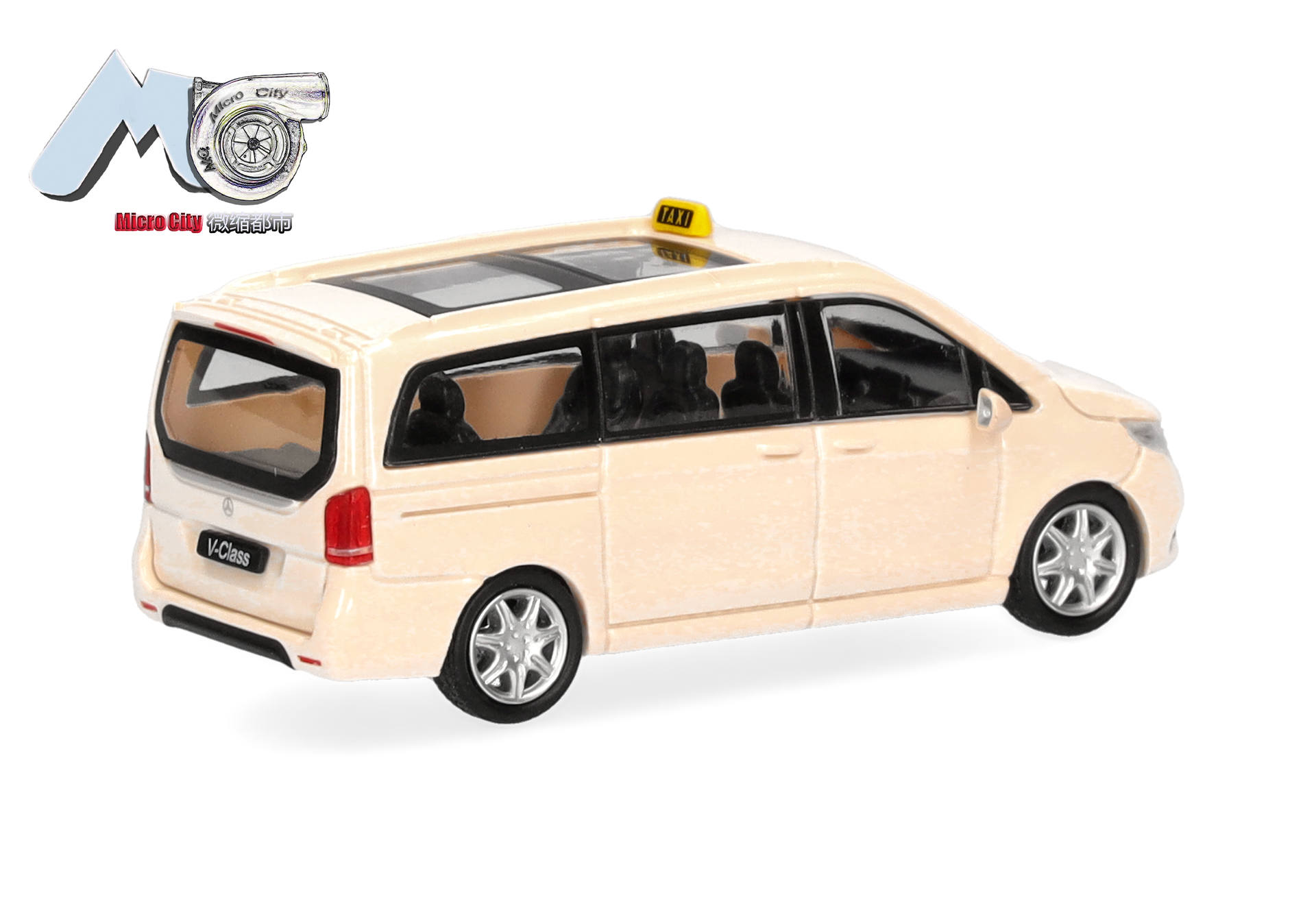 Minivan, V-Class, Creme, Panoramadach, Taxi