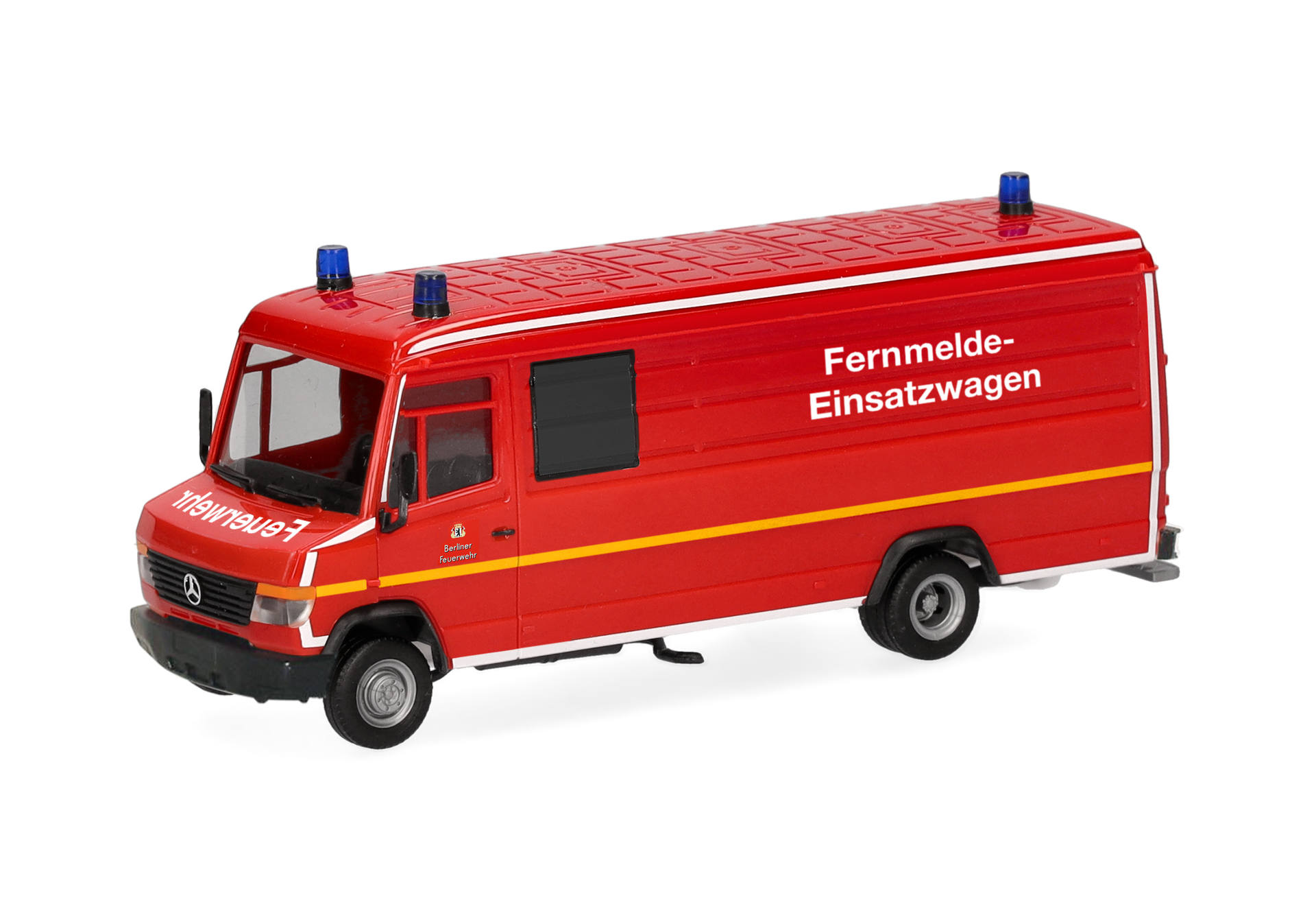 emergency vehicle, van, red, model, rails/roof access