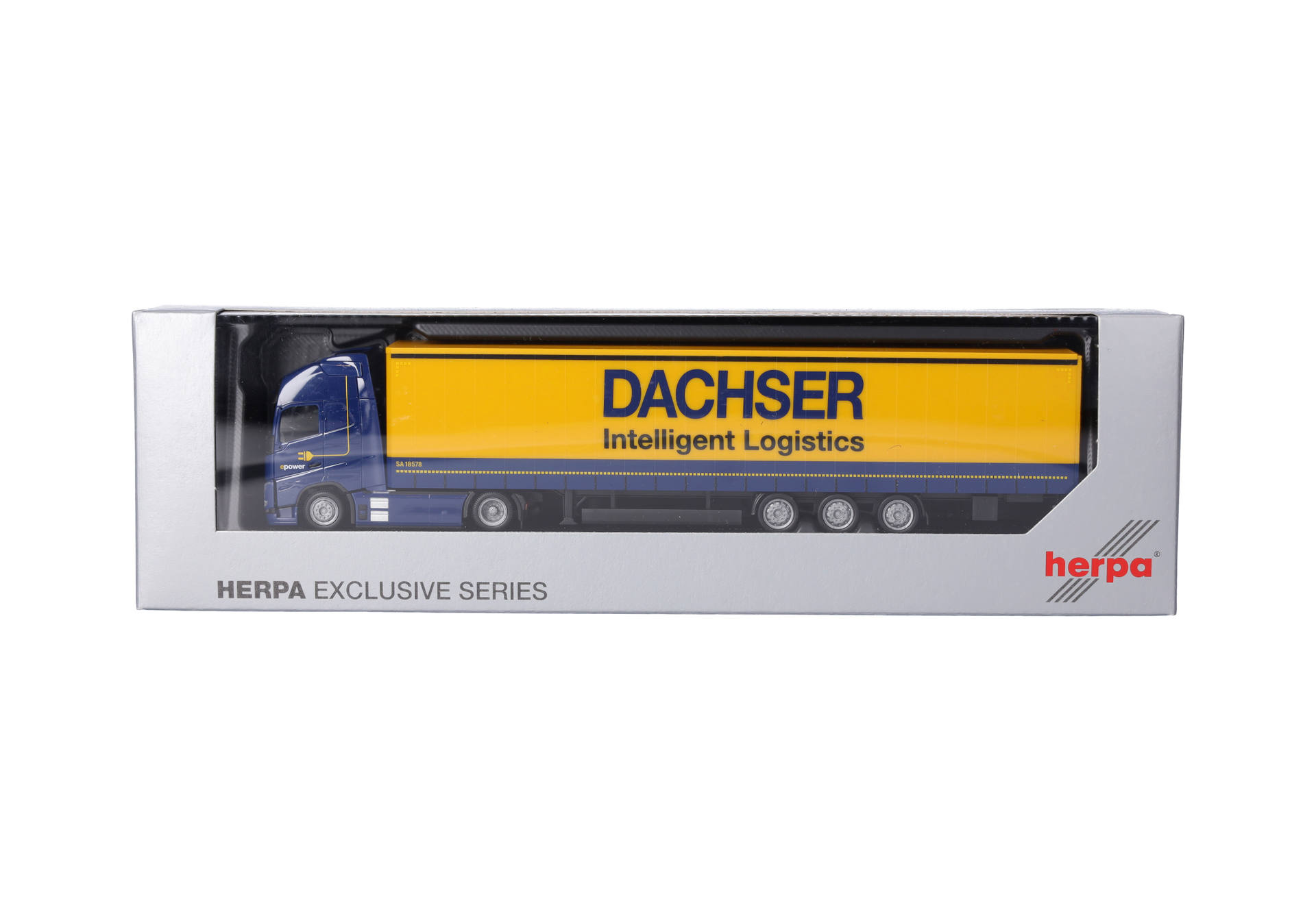 Volvo FH GL XL 2020 Electric volume curtain canvas semitrailer "Dachser Intelligent Logstics"
