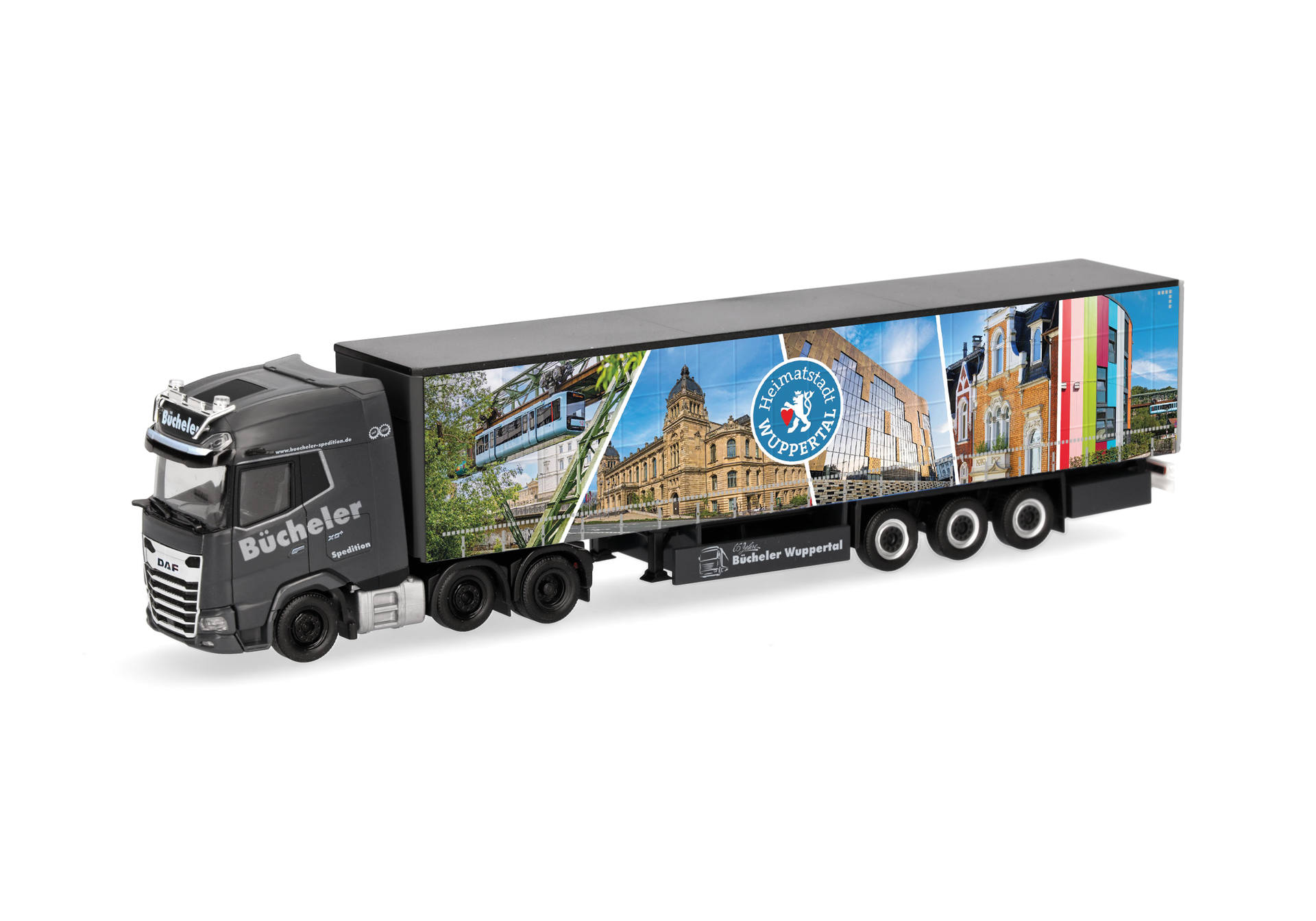 DAF XG+ (6x2) Gardinenplanen-Sattelzug "Bücheler Wuppertal"