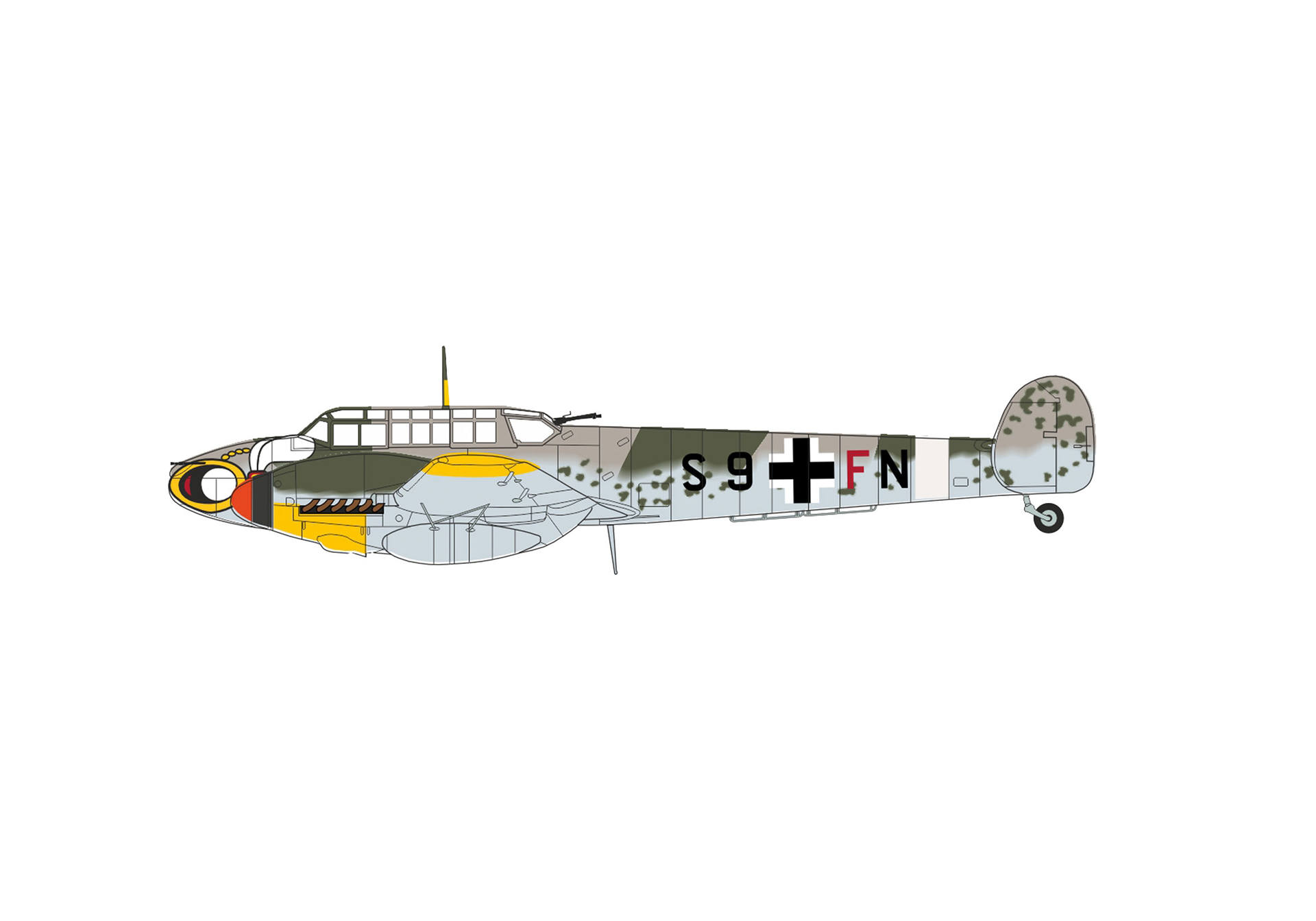 bomber aircraft, propeller plane, military aircraft, camouflage pattern, tailwheel